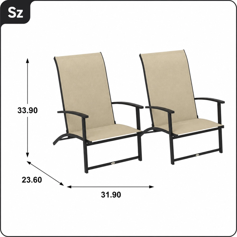 WOW PIONEER Breathable Mesh Patio Chair