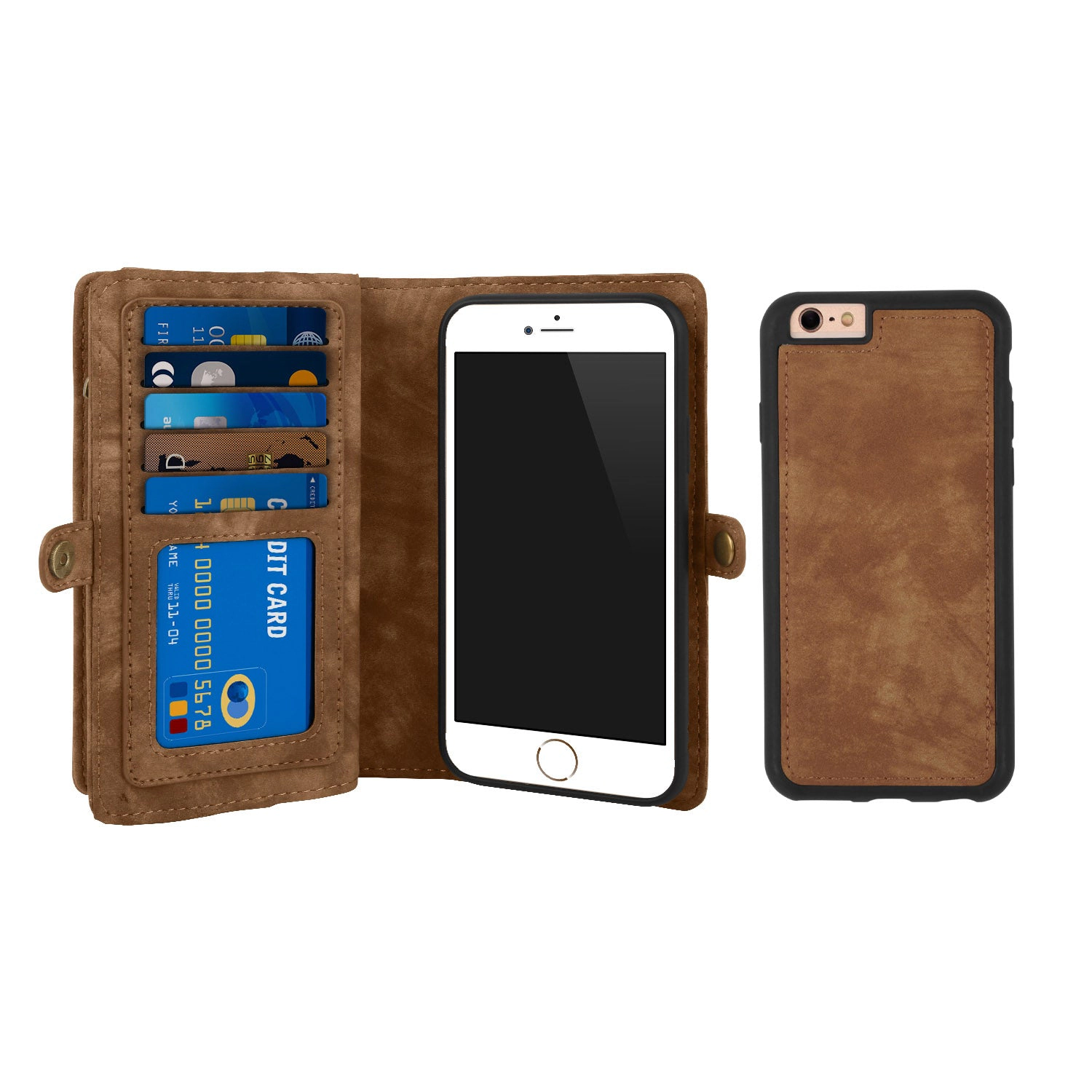 GBruno Faux Leather 2-in-1 Wallet Case For IPhone 6s