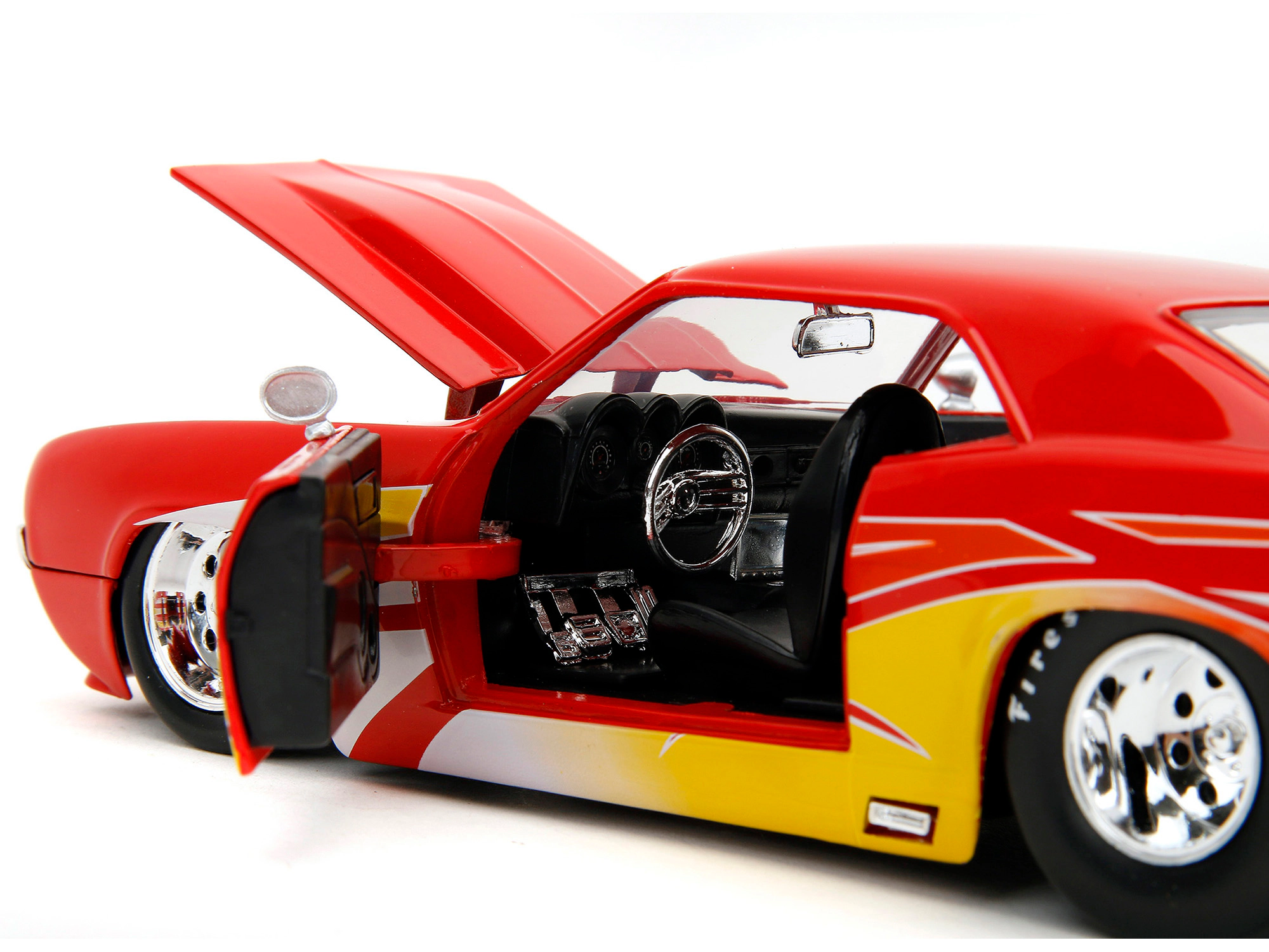 Jada 1969 Chevrolet Camaro Red with Graphics "BigTime Muscle" Series 1/24 Diecast Model Car by Jada