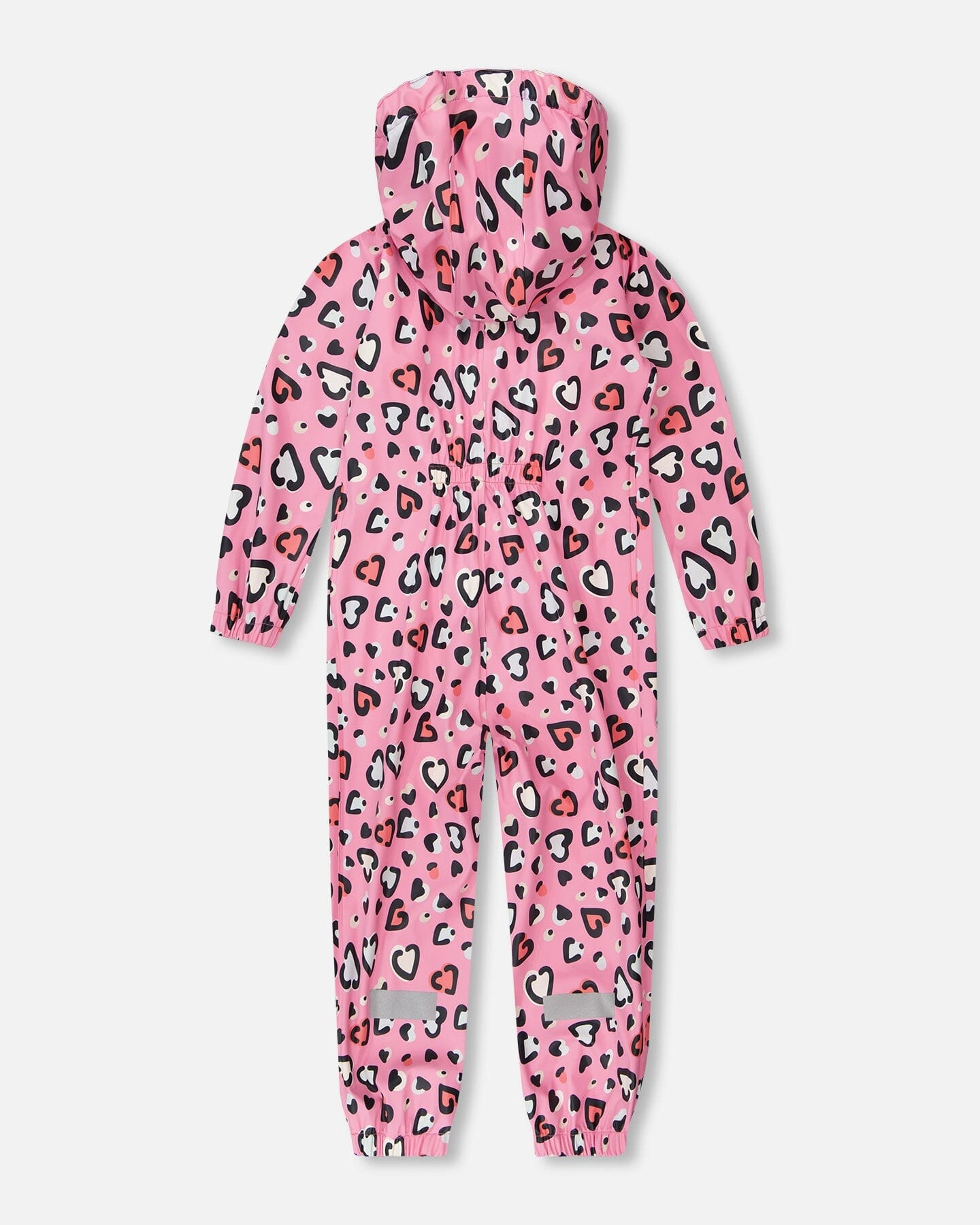Deux par Girls Rain One-Piece Polyurethane Heart Print