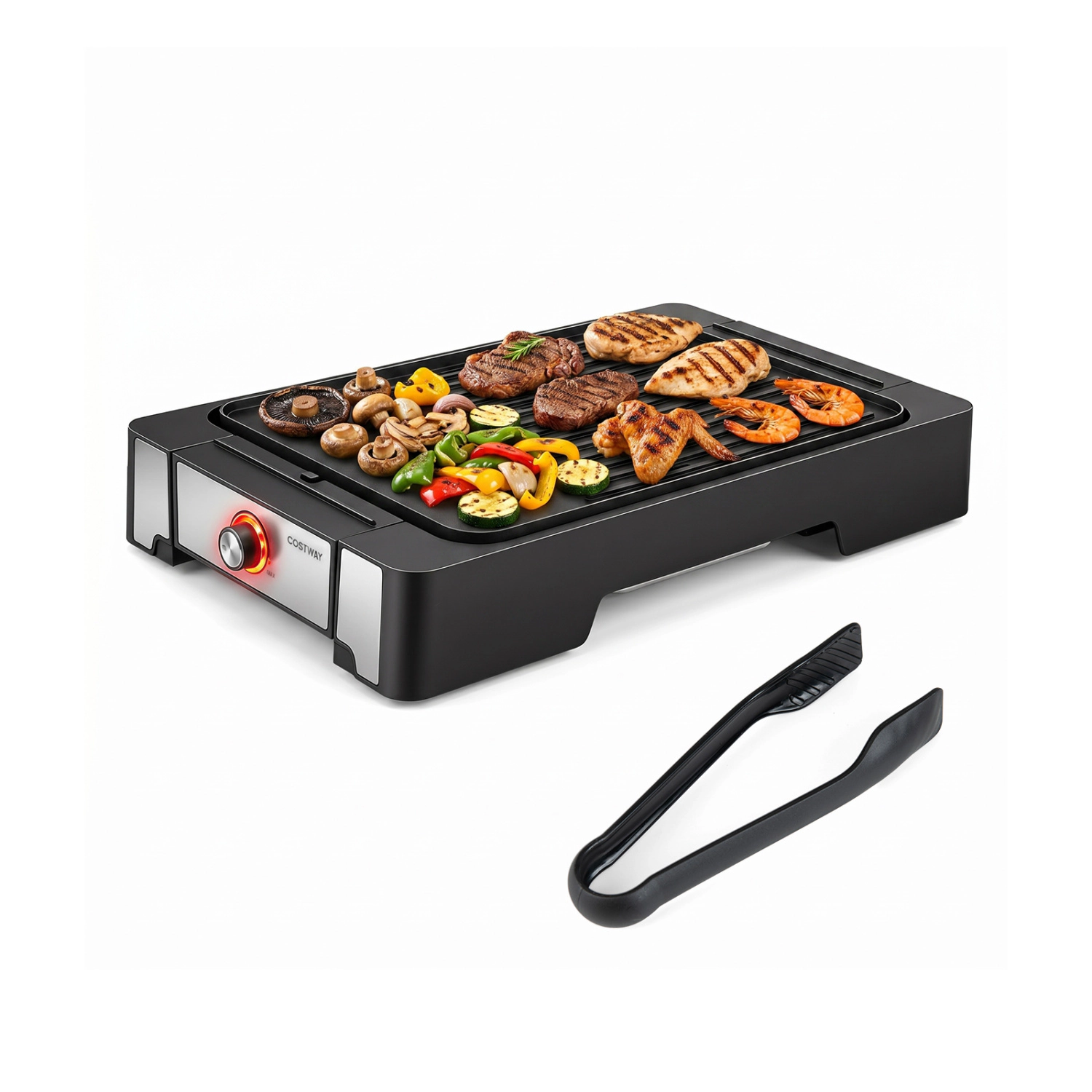 LJG 2300W Electric Griddle with Nonstick Die Cast Aluminum Cooking Surface