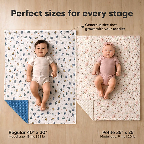 KeaBabies Lyra Minky Baby Blanket for Newborn Boys, Girls, Toddler, 35x25