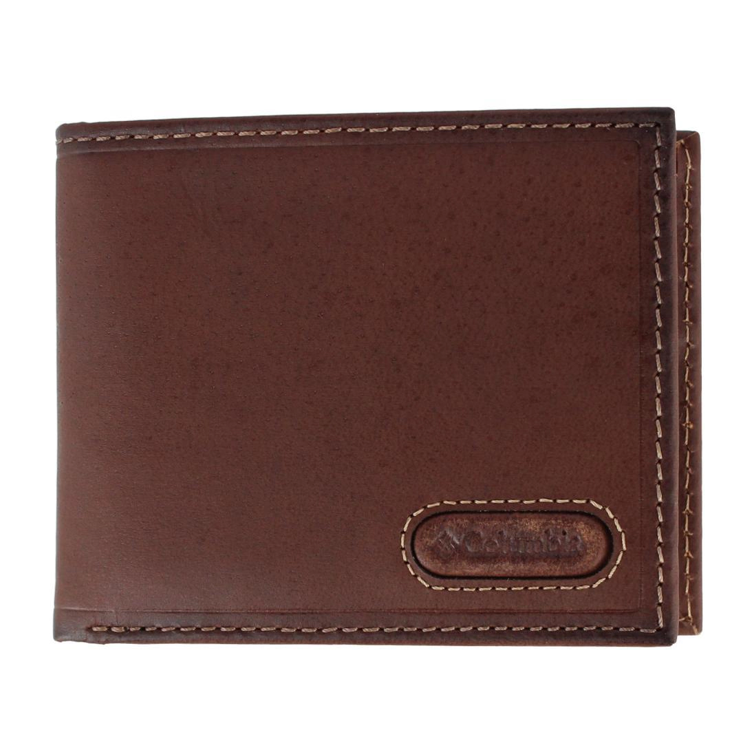 Columbia Men's Leather RFID Extra Capacity Bifold Wallet