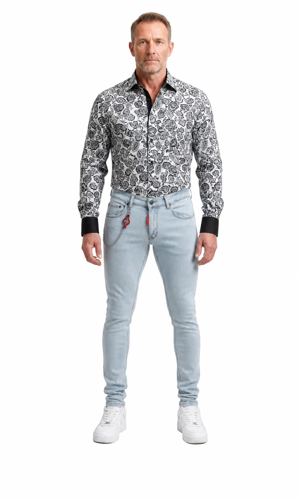 Elie Balleh Men's slim fit skinny jeans
