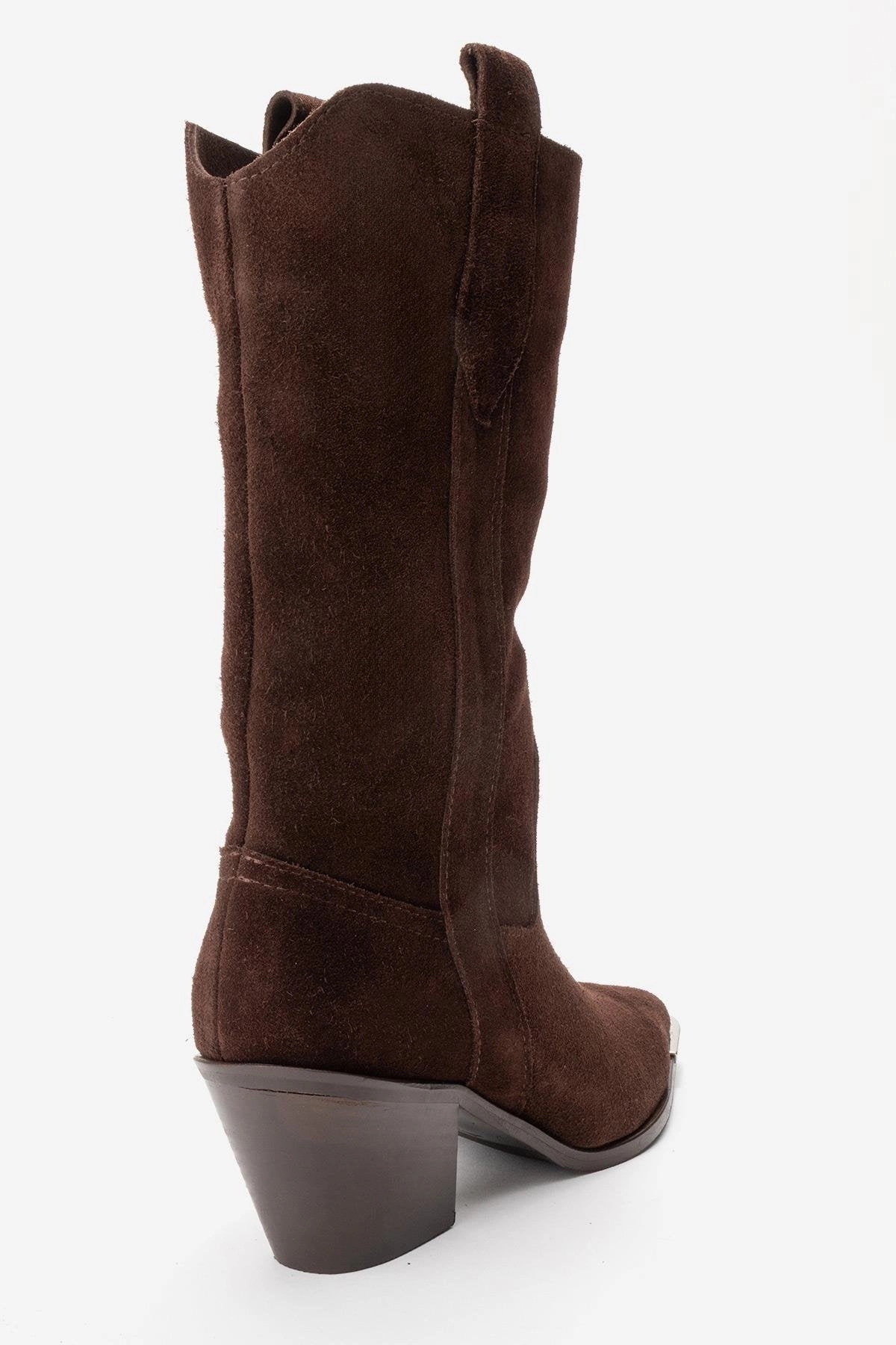 Forever & Always Womens Alvi Leather Western Boots