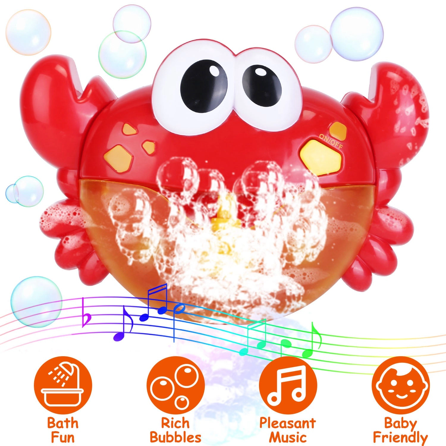 GBruno Kids' Musical Frog Bubble Bath Maker