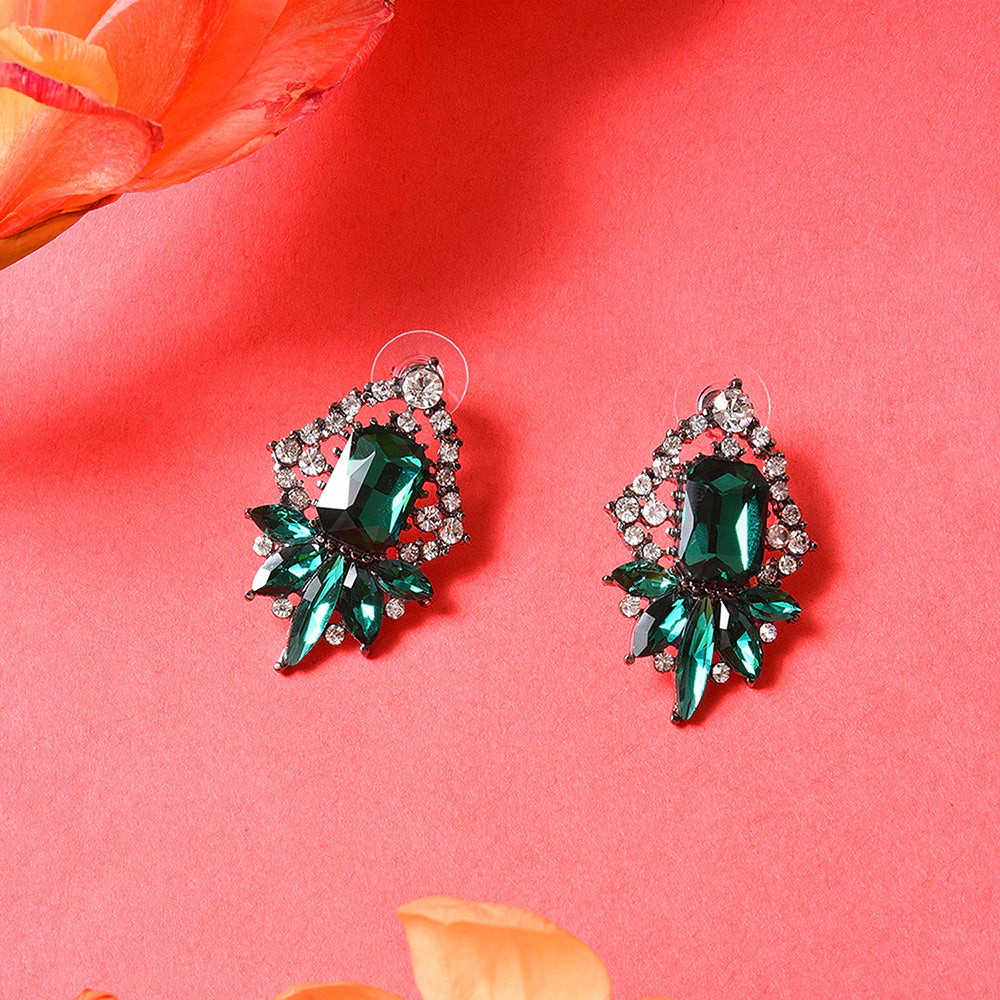 SOHI Women's Botanical Drop Earrings