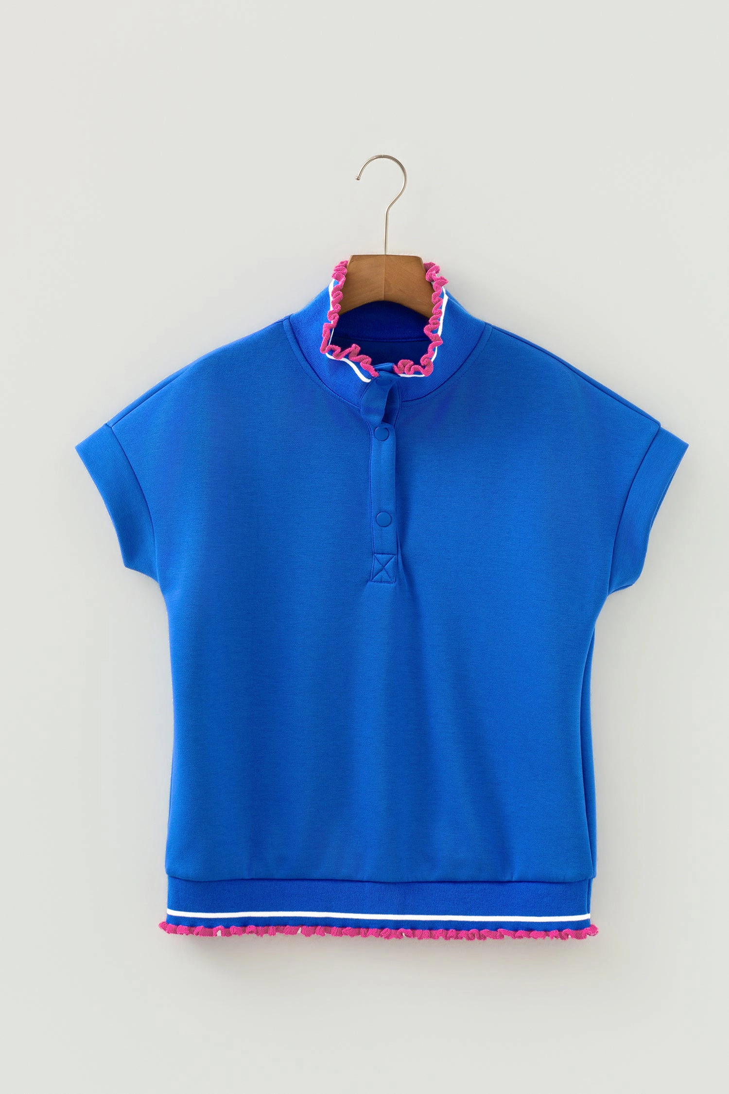 Threaded Pear Womens Averie Short Sleeve Knit Top