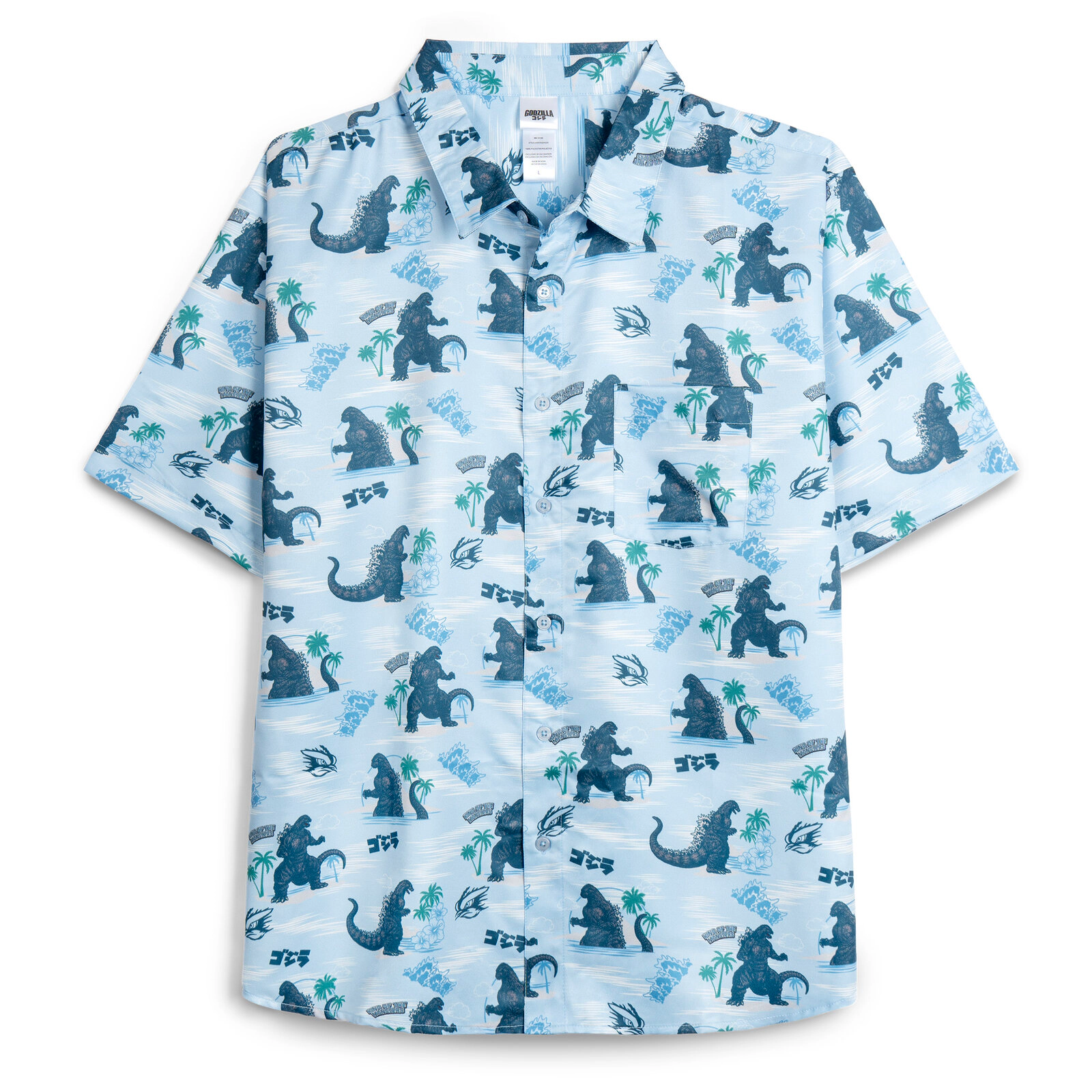 Godzilla Matching Family Hawaiian Button-Down Shirt