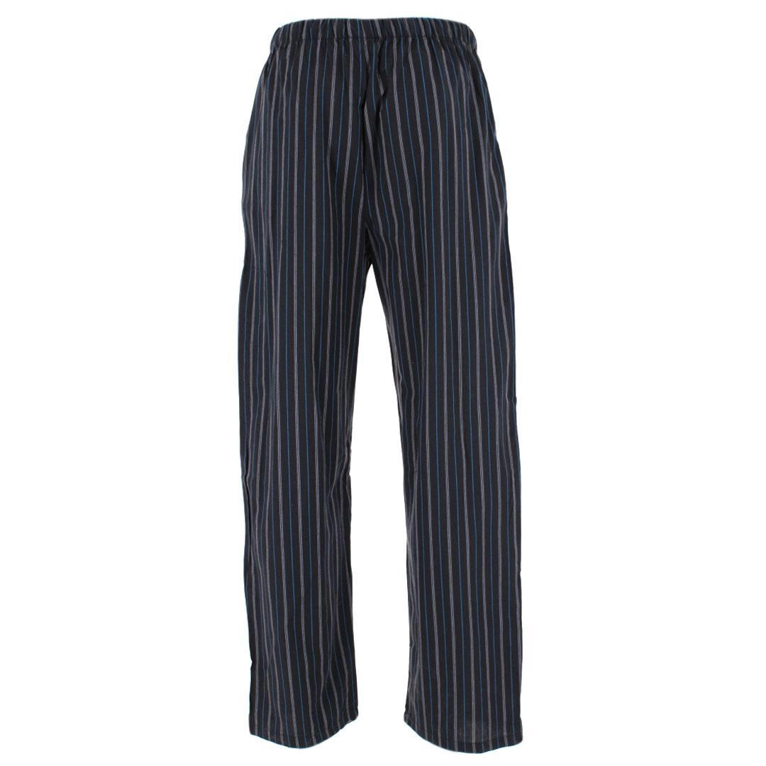 CTM Men's Cotton Poplin Striped Pajama Pants