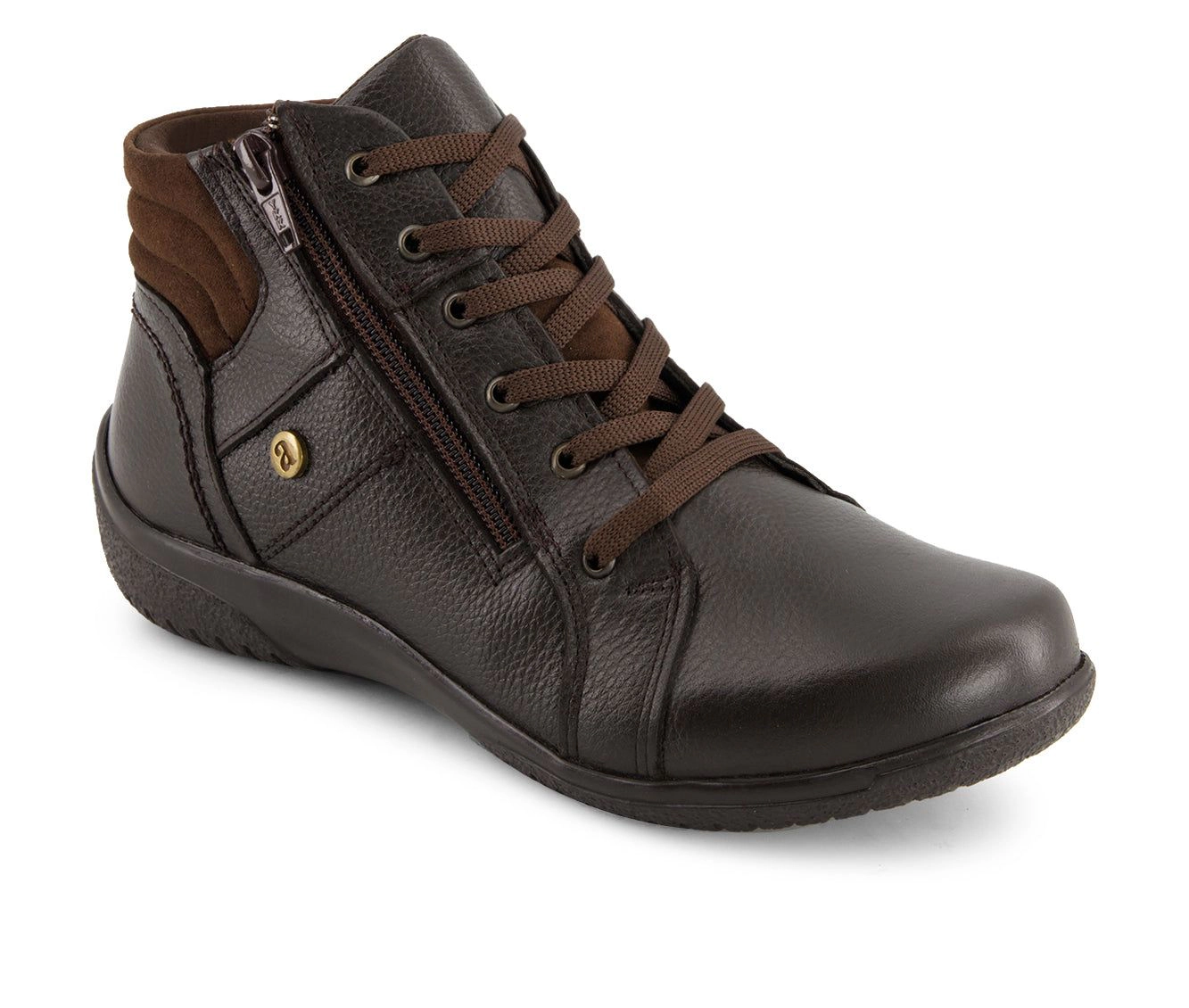 Andrea Womens Leather Ankle Booties