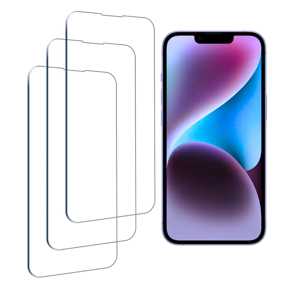 Qixxronics Screen Protector for iPhone 13 Pro Max (6.7 inch) Anti-Scratch Self-Adhere 3PCS Tempered Glass