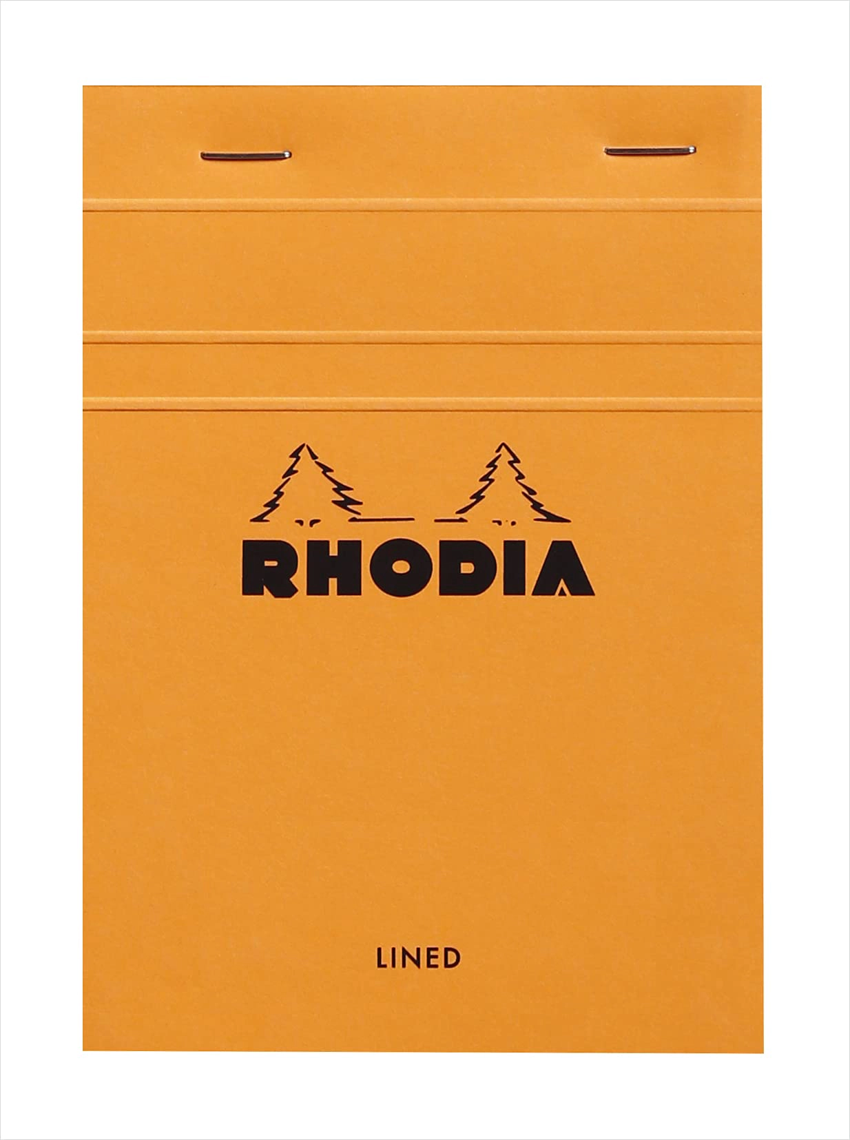 Rhodia Staplebound Lined Notepad - 4 x 6 in, 80 Sheets, Orange Cover