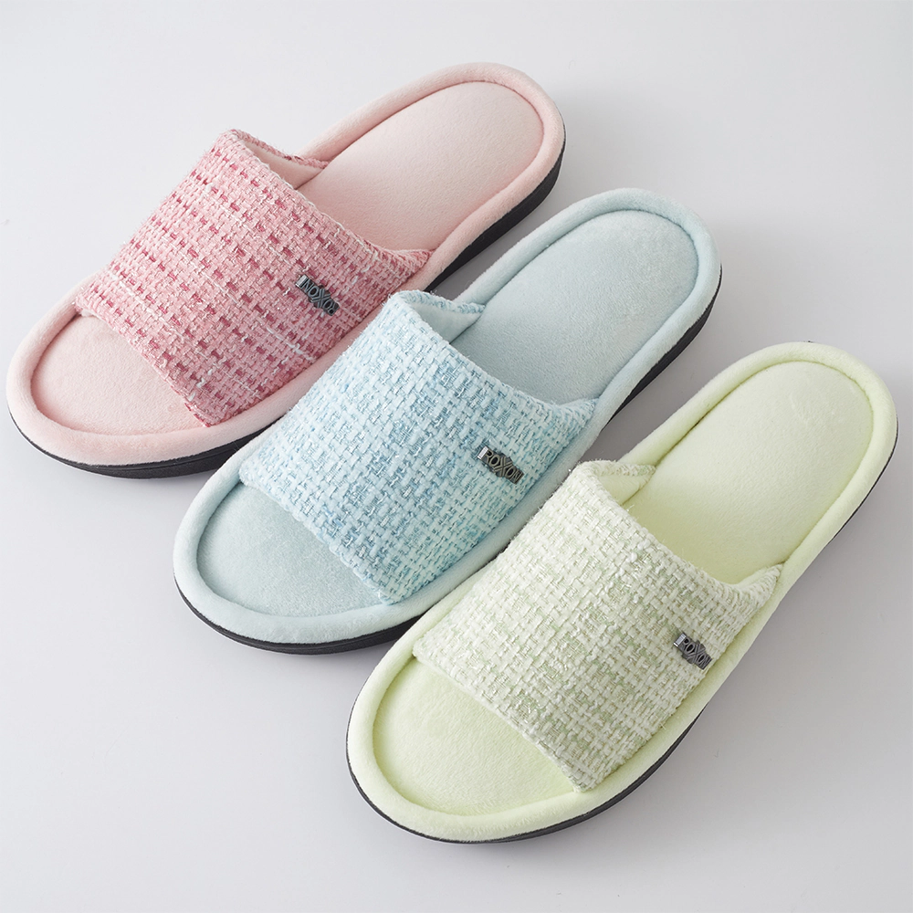 Roxoni Women's Terry Classic Cotton Ballerina Slippers (Pack of 2)