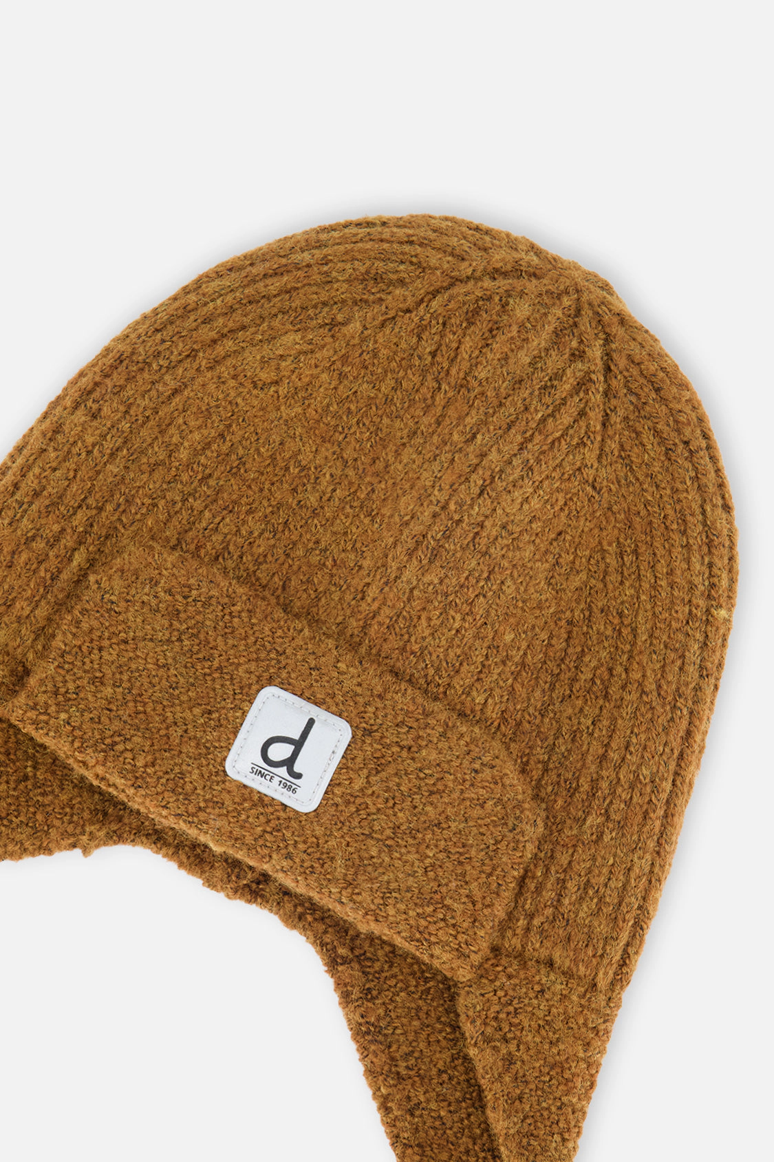 Deux par Boys Winter Knit Hat with Ear Flaps and Strings