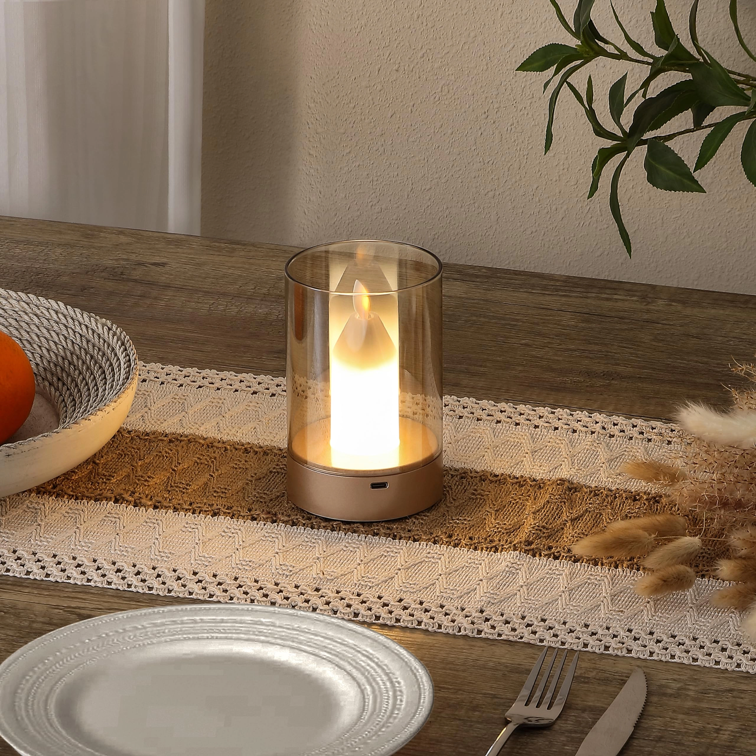 EP LIGHT Flameless Candle Table Lamp LED Night Light Motion Sensor