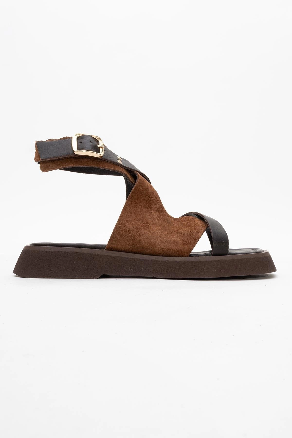 Forever & Always Womens Minnea Suede Leather Sandals