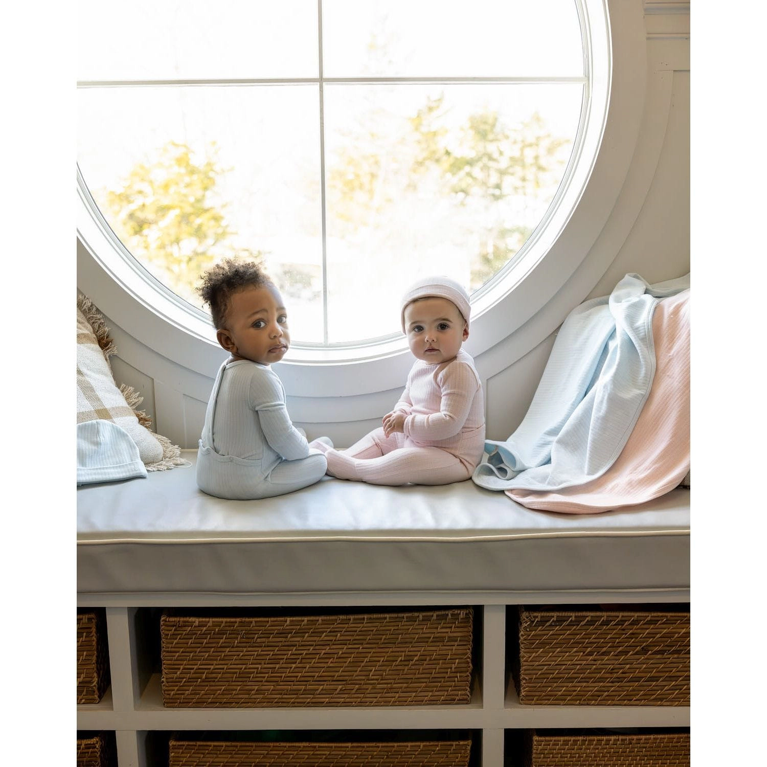 MeMoi 3 Piece Baby "Mon Etoile" Cotton Rich Pointelle Footie Set