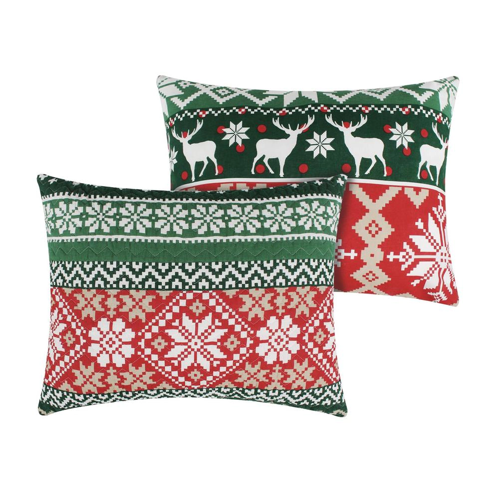 Greenland Home Fashion Fair Isle Ultra Comfortable Pillow Sham