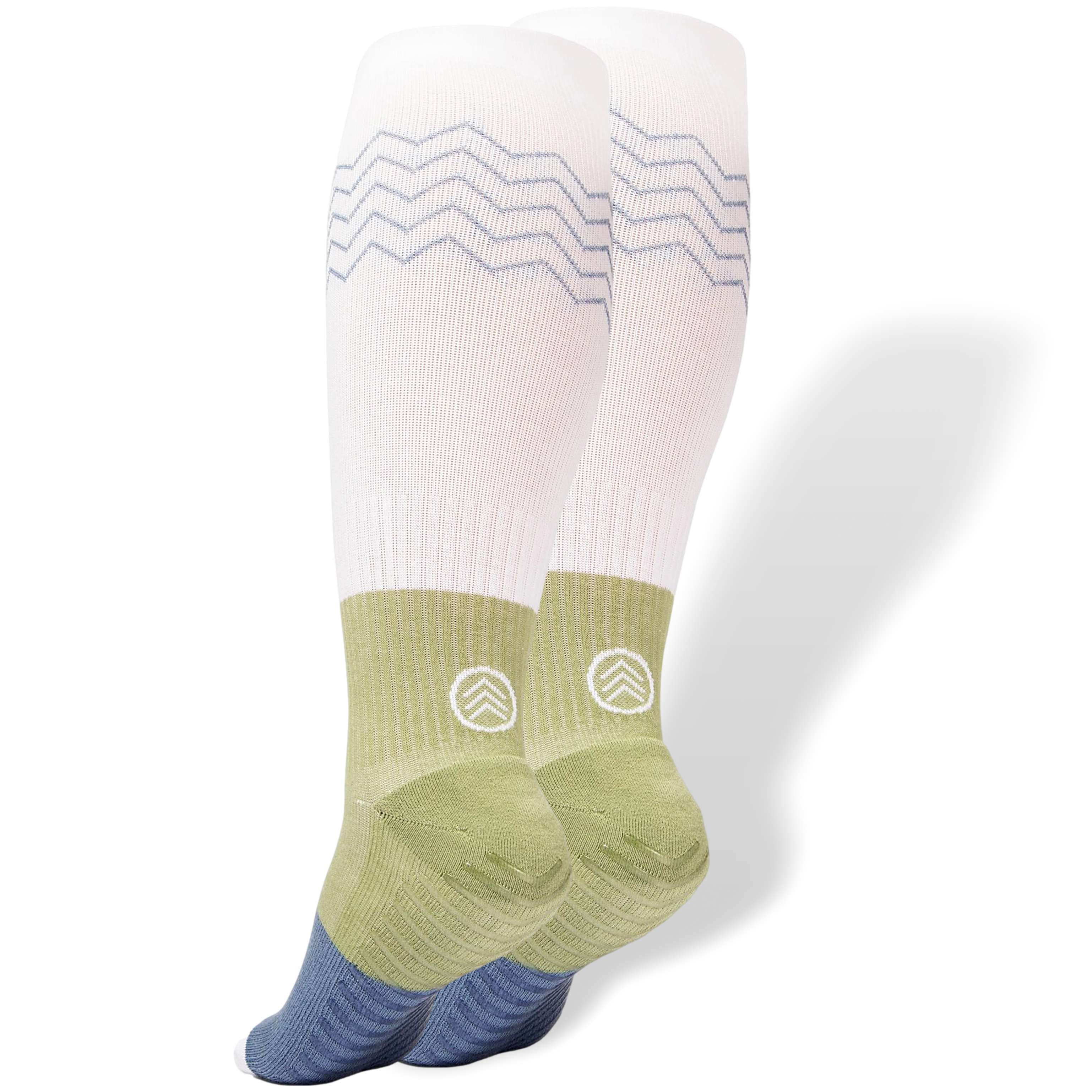 Gripjoy Men's Extended Size Compression Socks with Grips (Pack of 2)