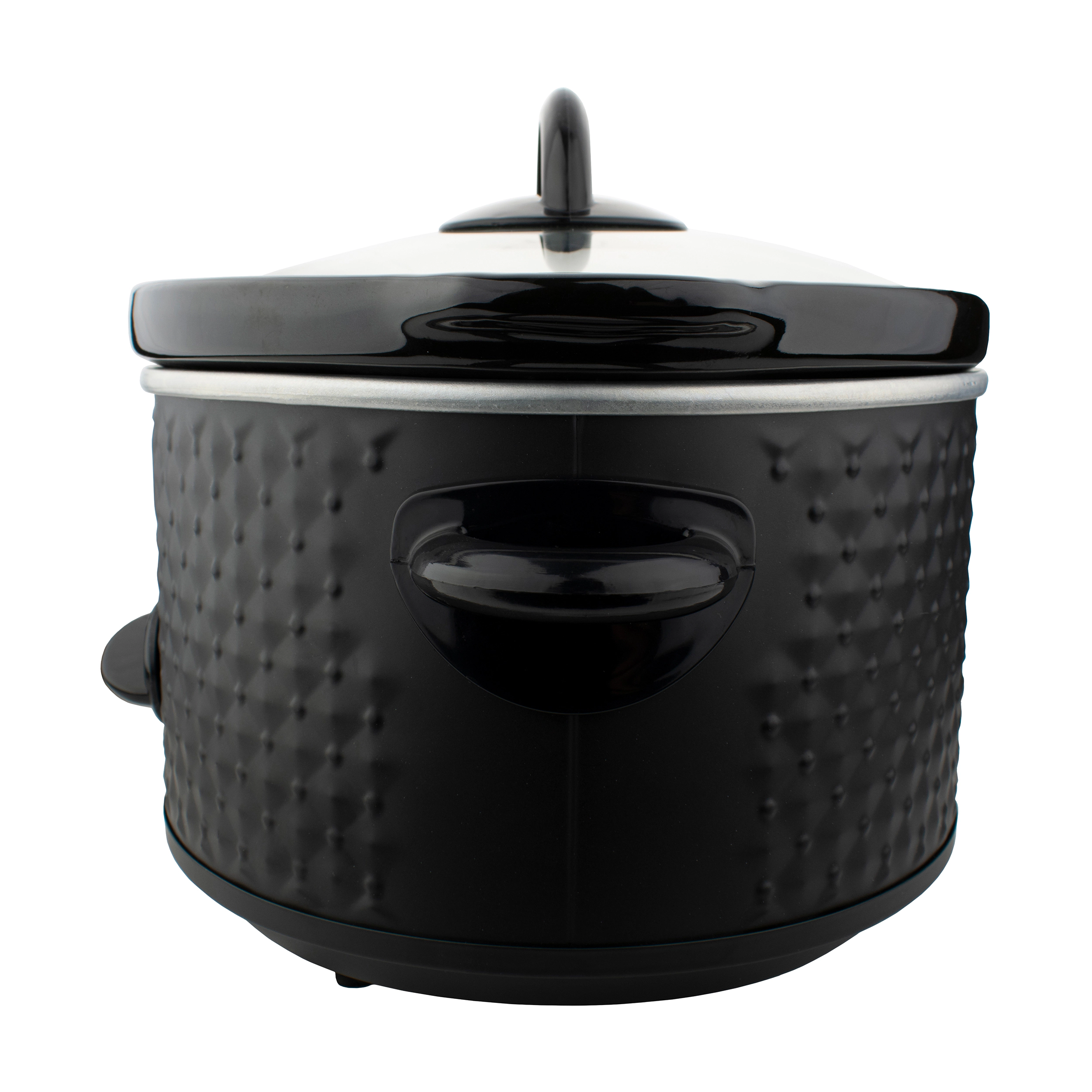 Brentwood 3.5 Quart Diamond Pattern Slow Cooker Blue