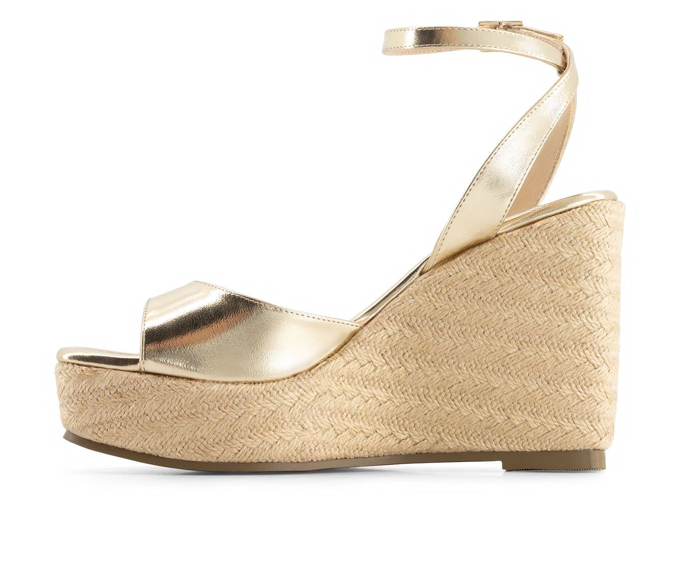 Andrea Womens High Wedge Heel Ankle Strap Sandals