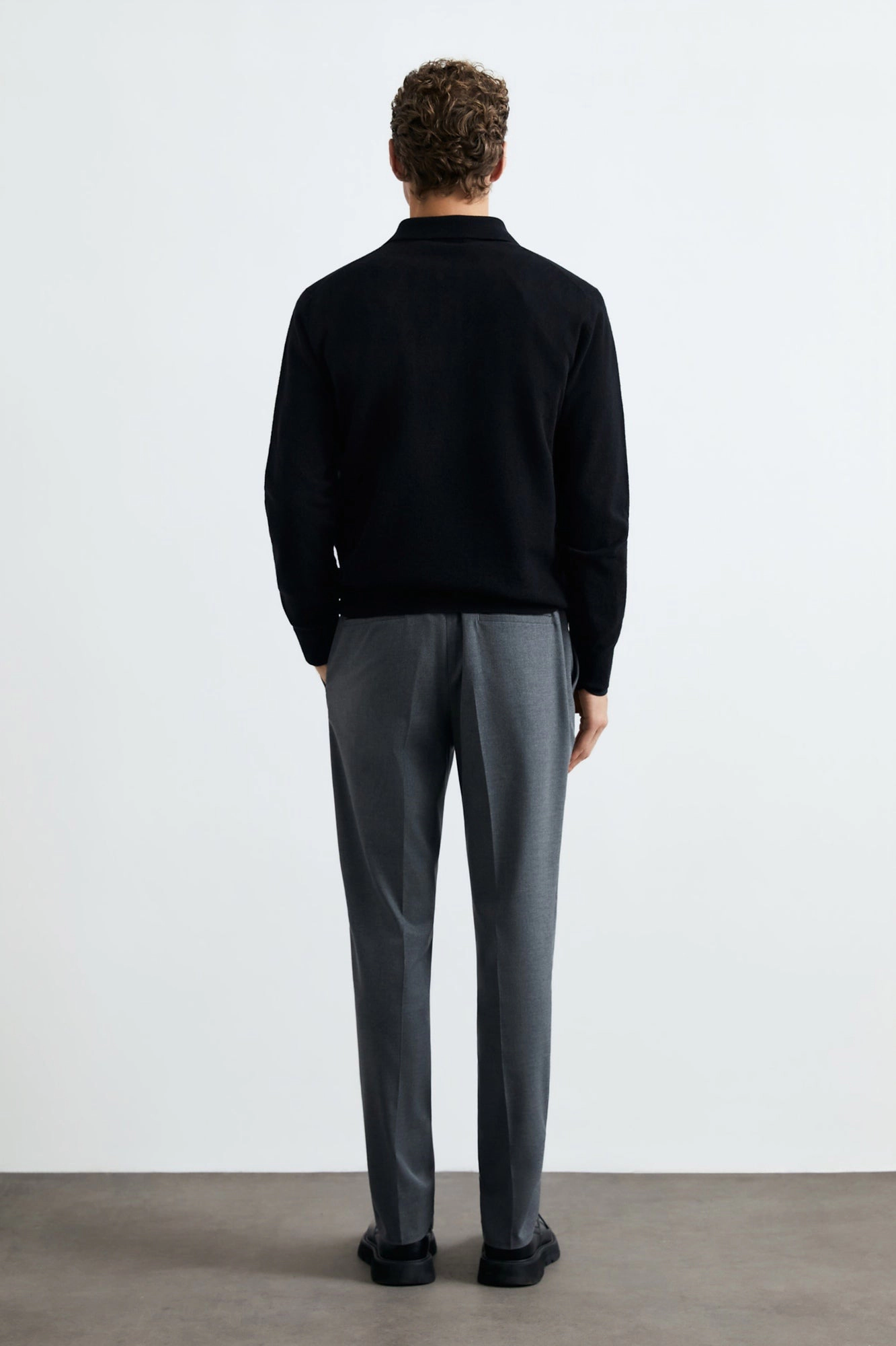 Lufian Men's Knit Polo Sweater
