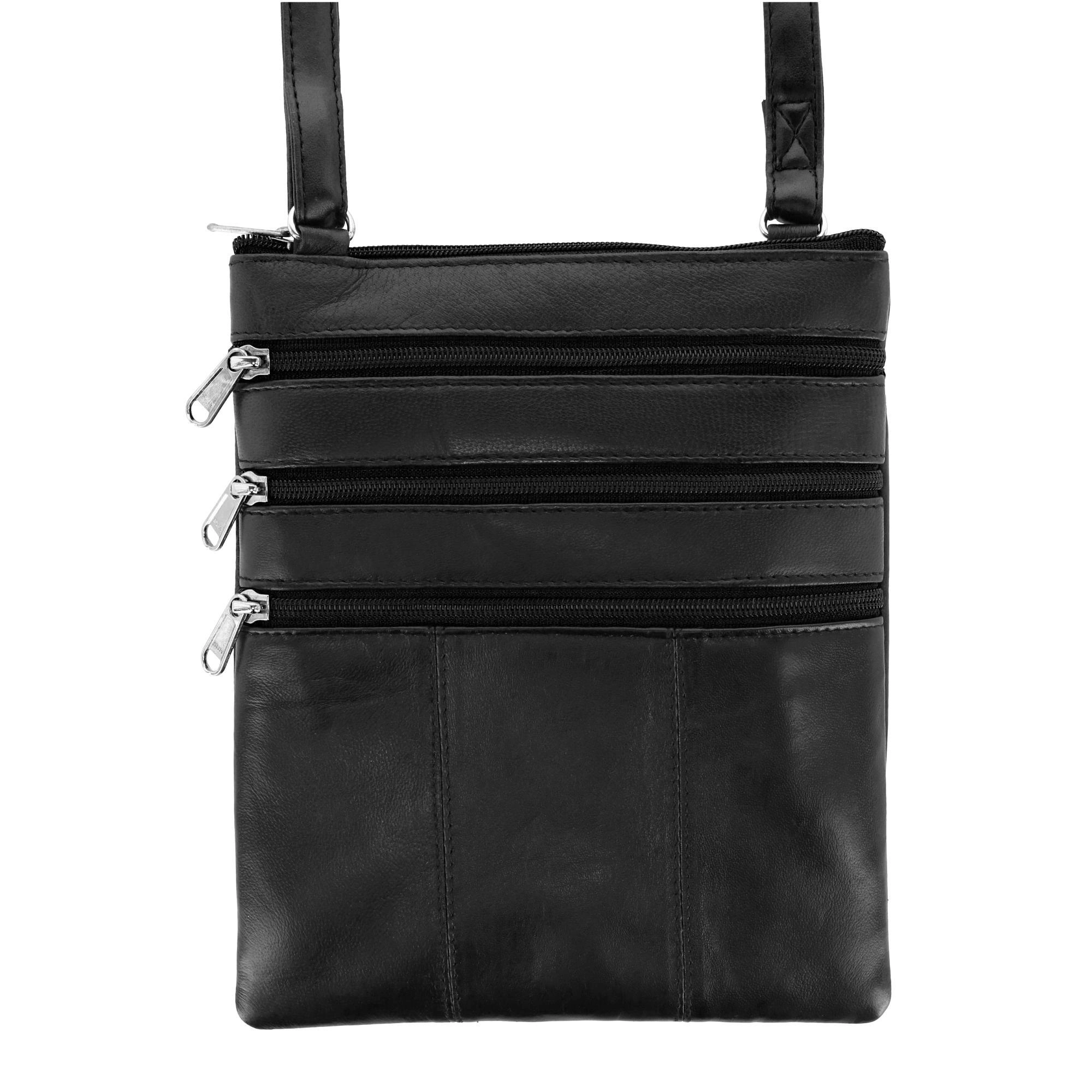 London Stitch Women's Leather Phone Pocket Crossbody Handbag