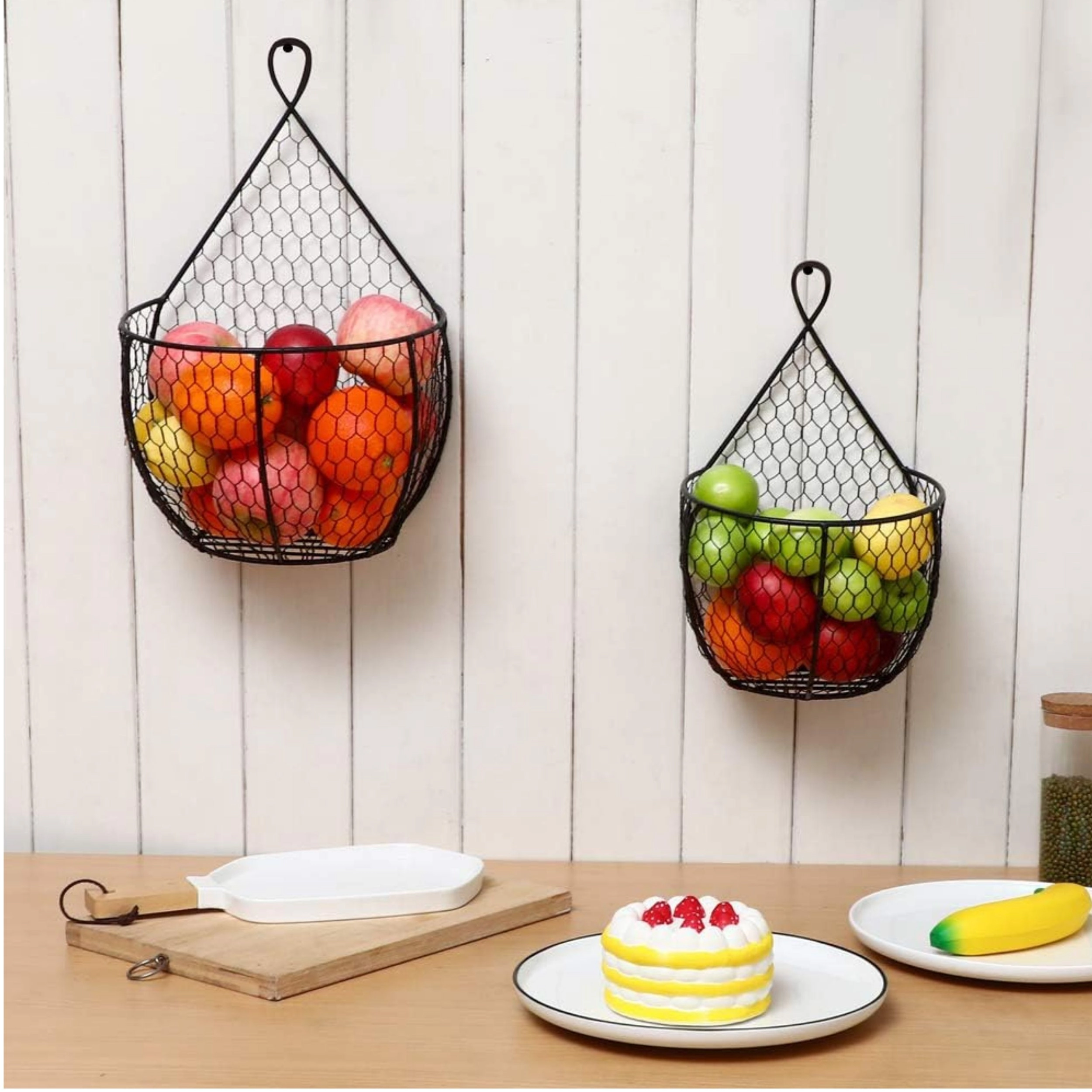 Stock Preferred Wall Mounted Fruit and Vegetable Storage Basket