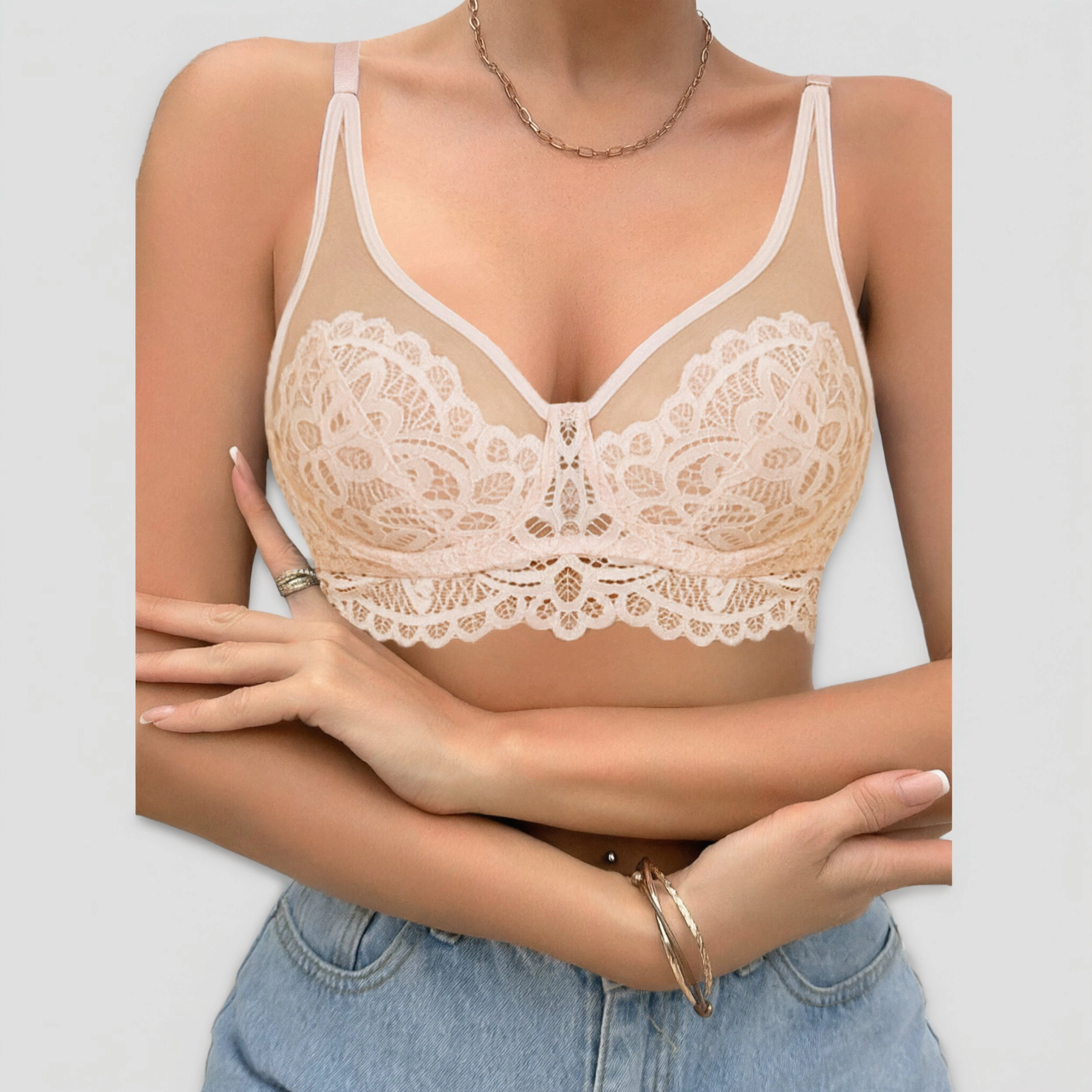 Avidlove Women's Underwire Lace Full Coverage Bralette