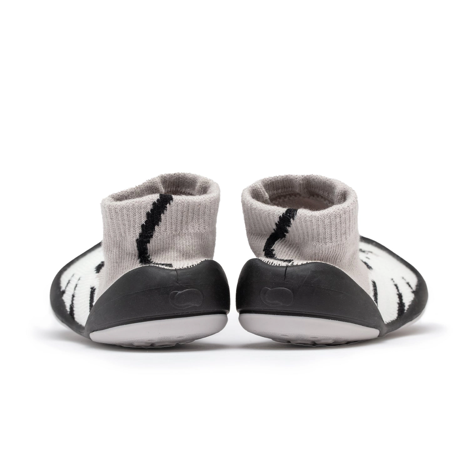 Komuello Toddler Boy First Walk Sock Shoes White Tiger