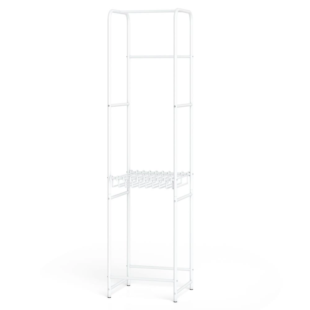 Hivvago Slim Coat Rack Freestanding Garment Organizer with 8 Hanging Rods