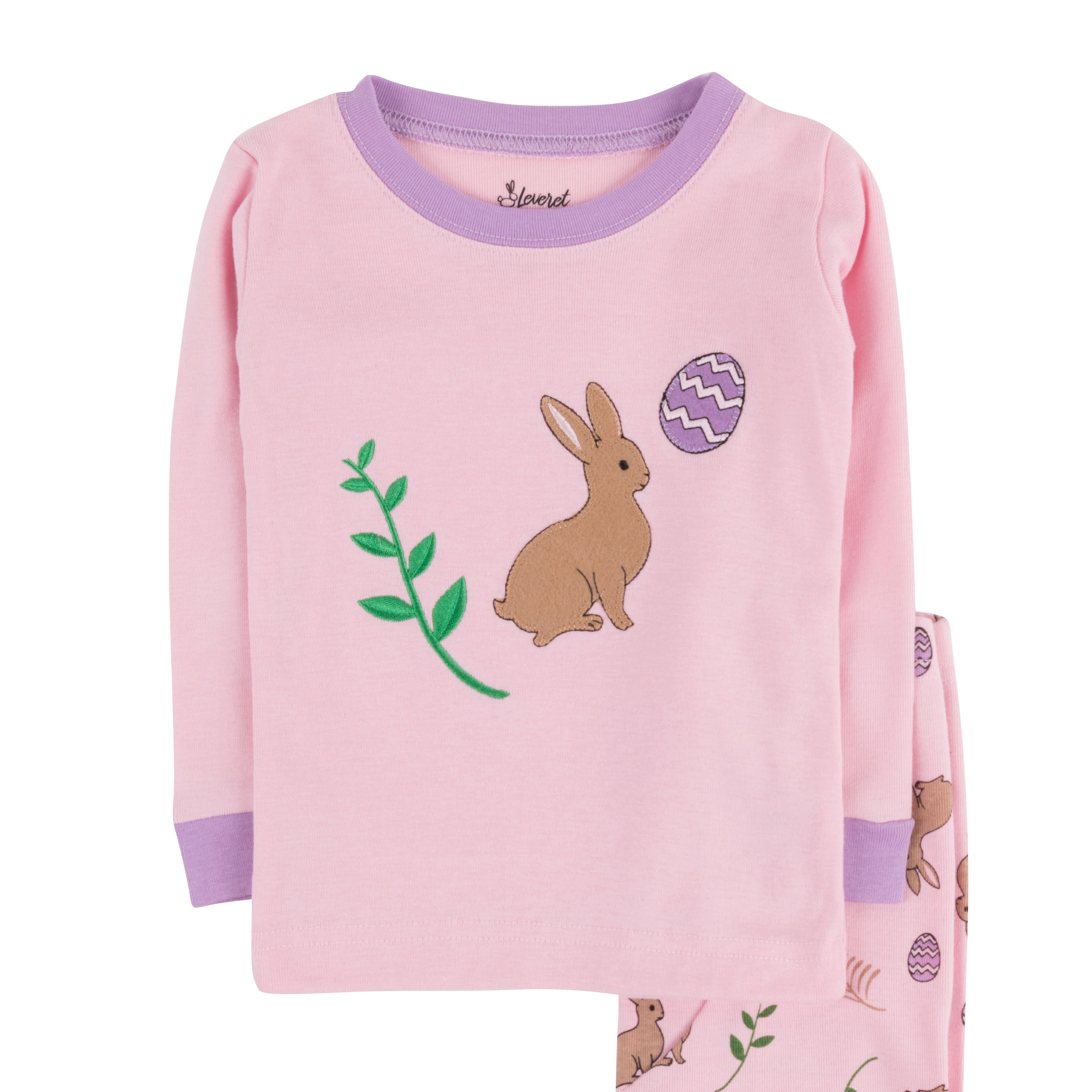 Leveret Baby/Toddler/Kids 2-pc Cotton Snug Fit Easter Pajamas