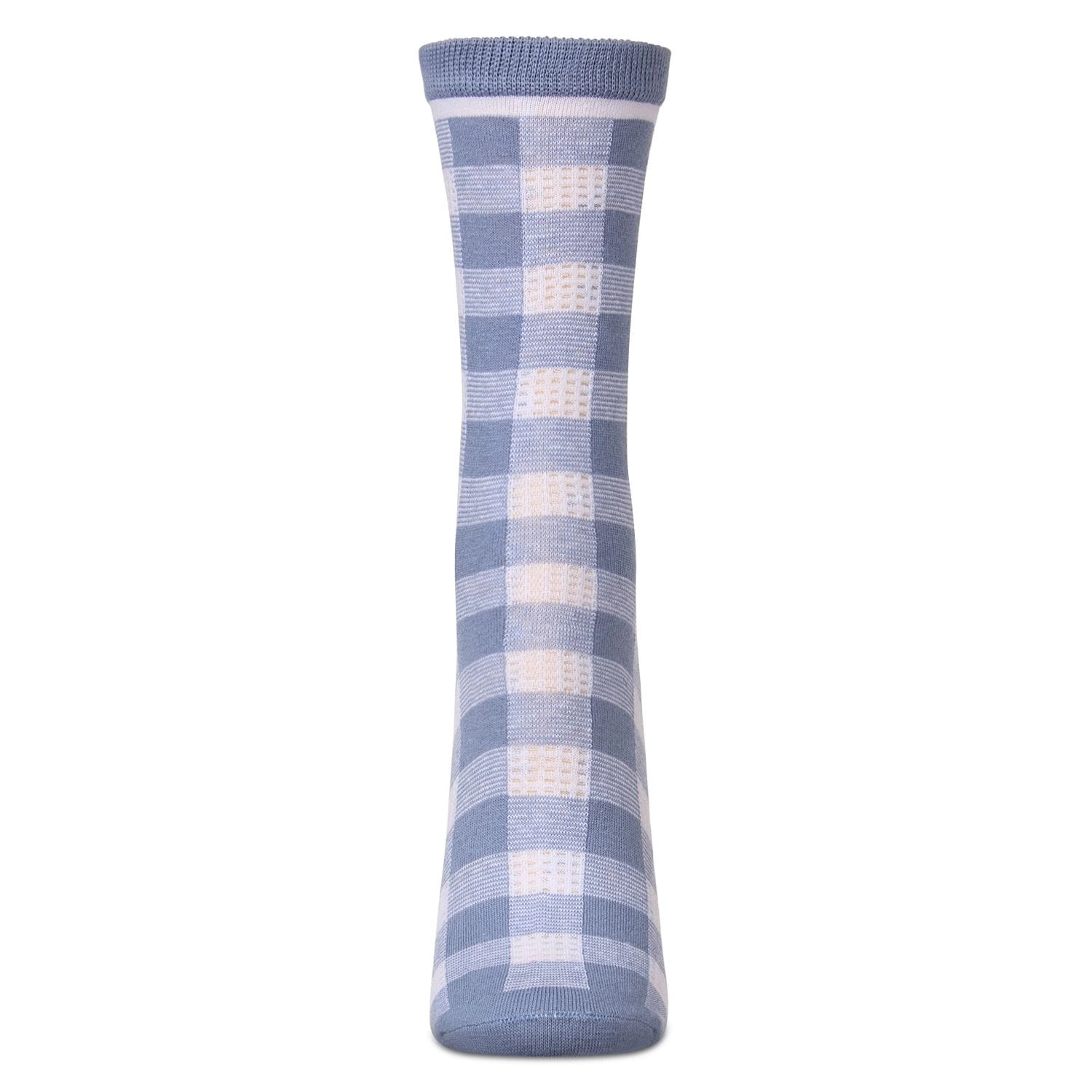 MeMoi Women's Gingham Checkerboard Crew Socks