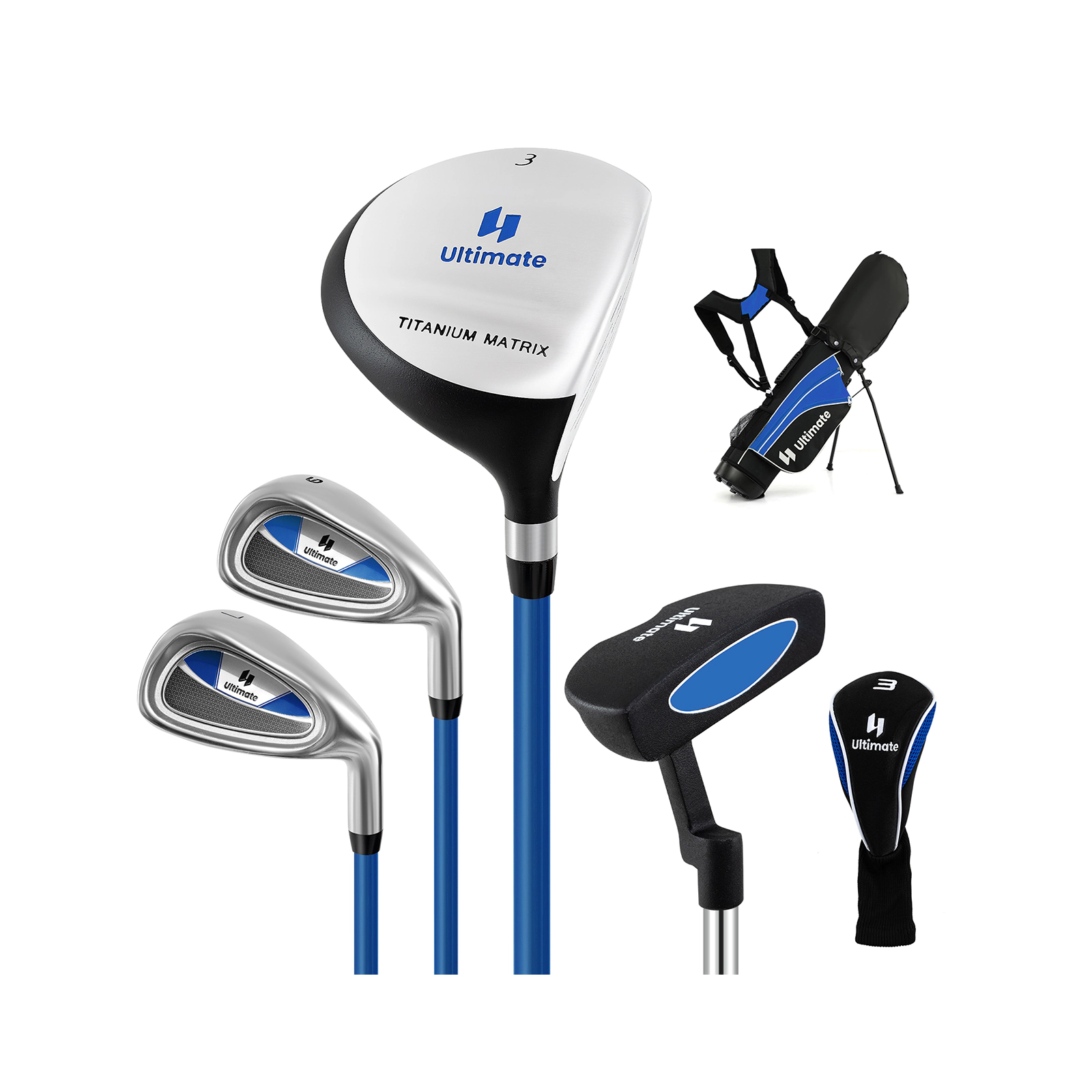 LJG Junior Complete Golf Club Set for Age 8 to 10