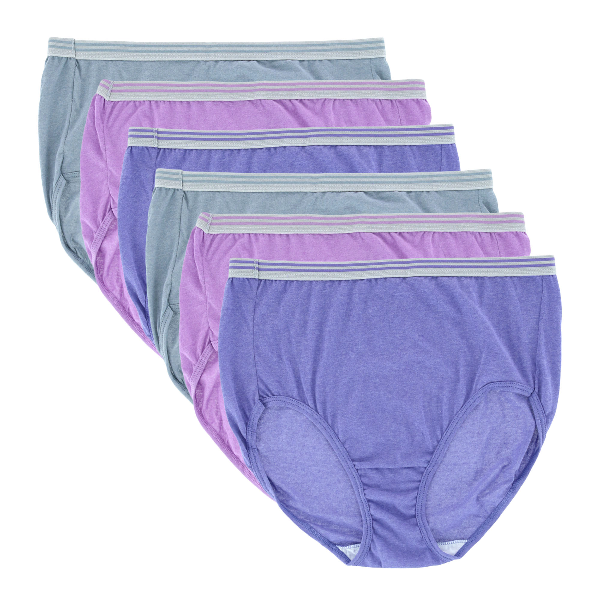 Fruit of the Loom Women's Plus Fit For Me Brief Underwear (6 Pack)