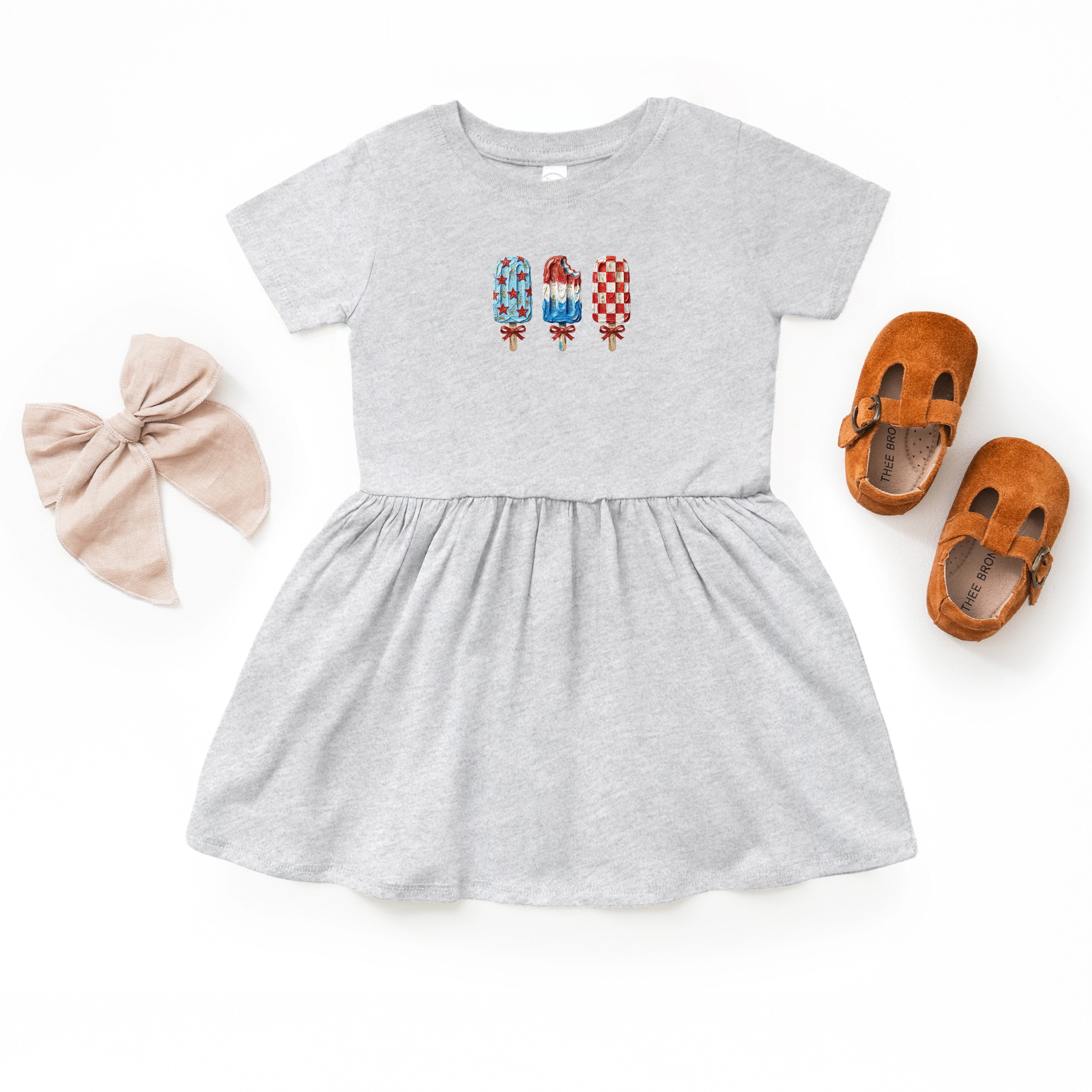 The Juniper Shop - Patriotic Popsicles Infant Dress