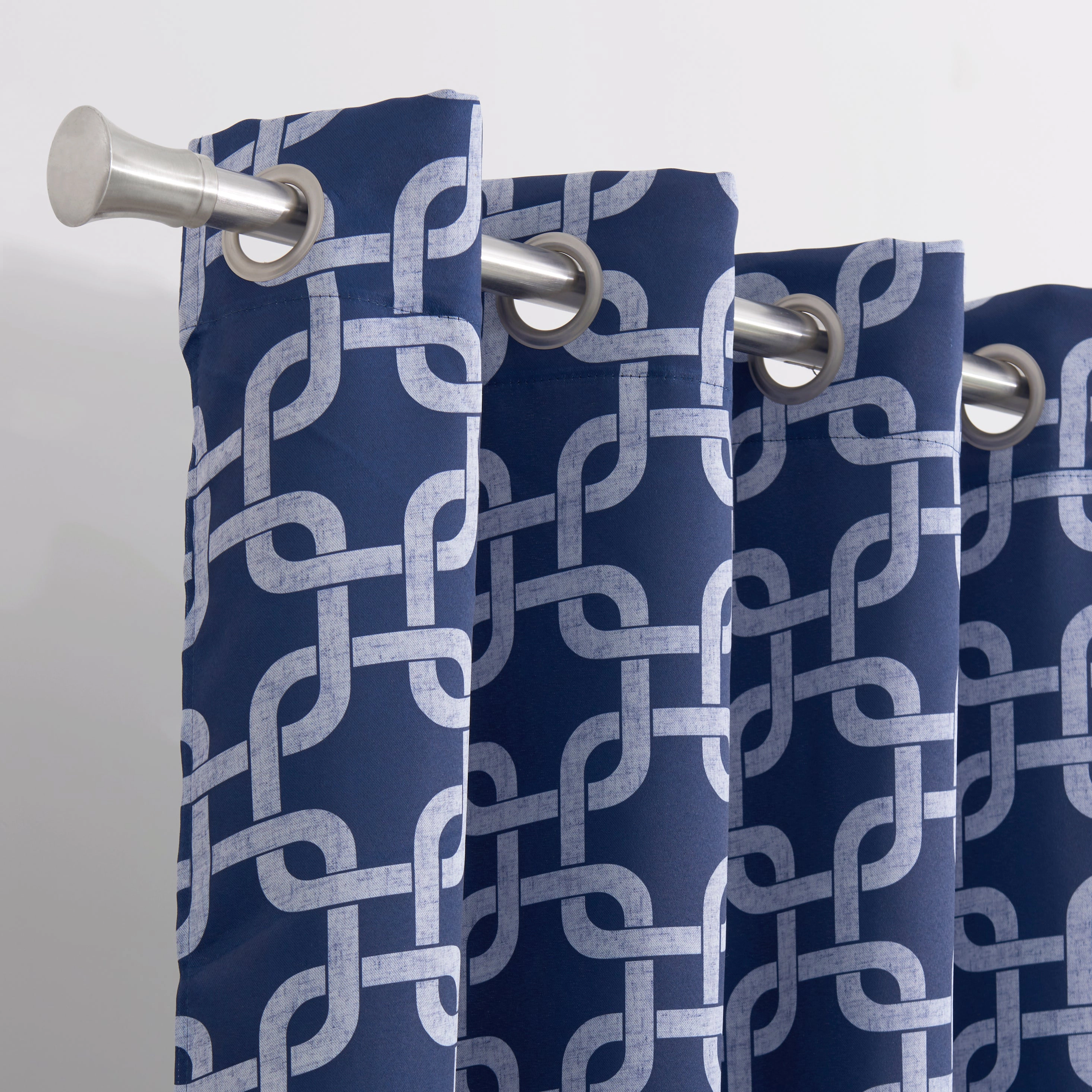 Dainty Home Interlock Grommet Top Energy Saving 100% Blackout Single Curtain Panel - 54" x 84"