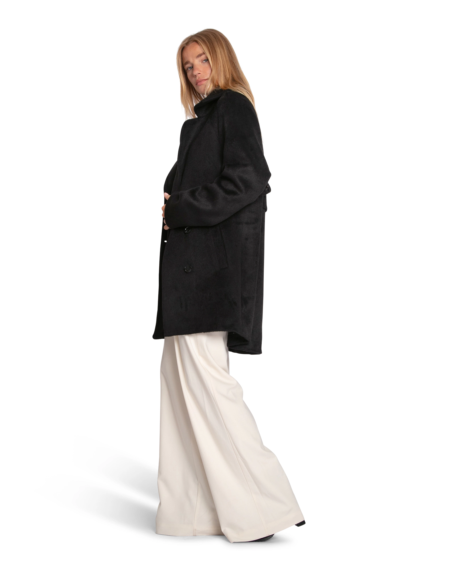 Belle & Bloom Womens Wanna Be Loved Wool Blend Peacoat