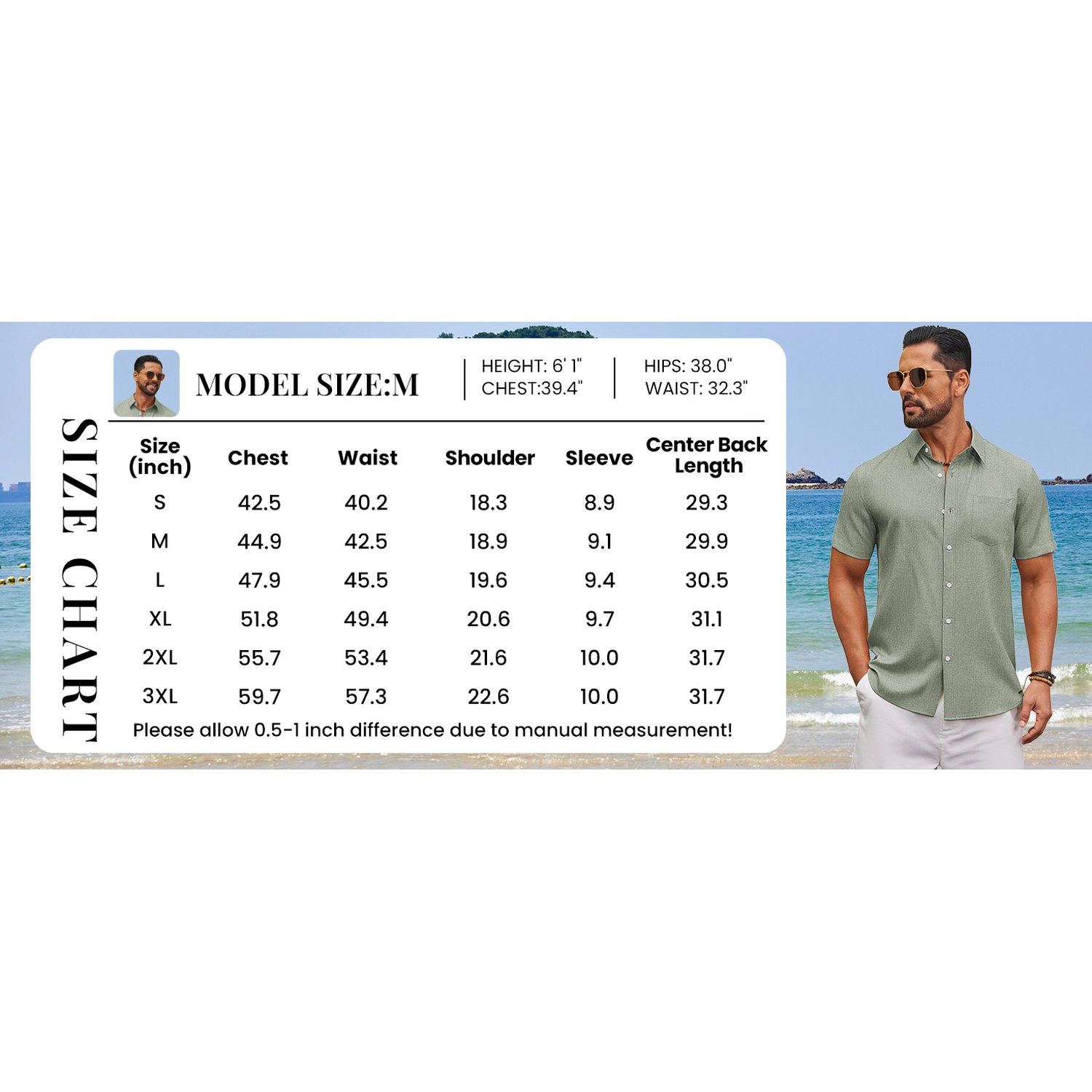COOFANDY Mens Casual Short Sleeve Button Down Shirt Collared  Top with Pocket