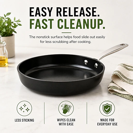 Alva Maestro Ceramic-Coated Nonstick Frying Pan - Induction & Oven Safe