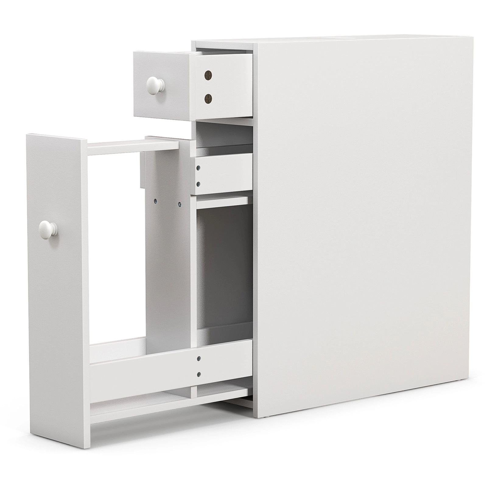 SlickBlue MDF Bathroom Storage Cabinet with Compact Space-Saving Design