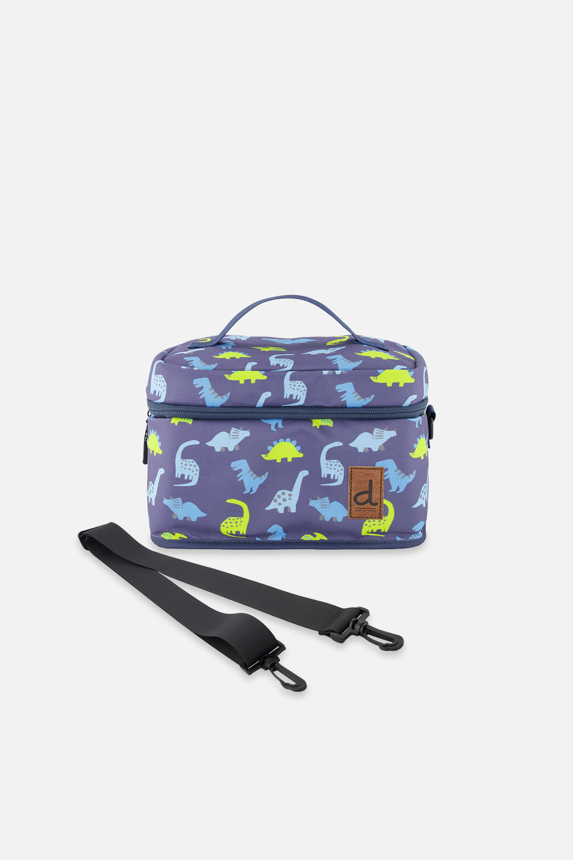 Deux par Boys Insulated Dinosaur Print Lunch Box with Removable Shoulder Strap