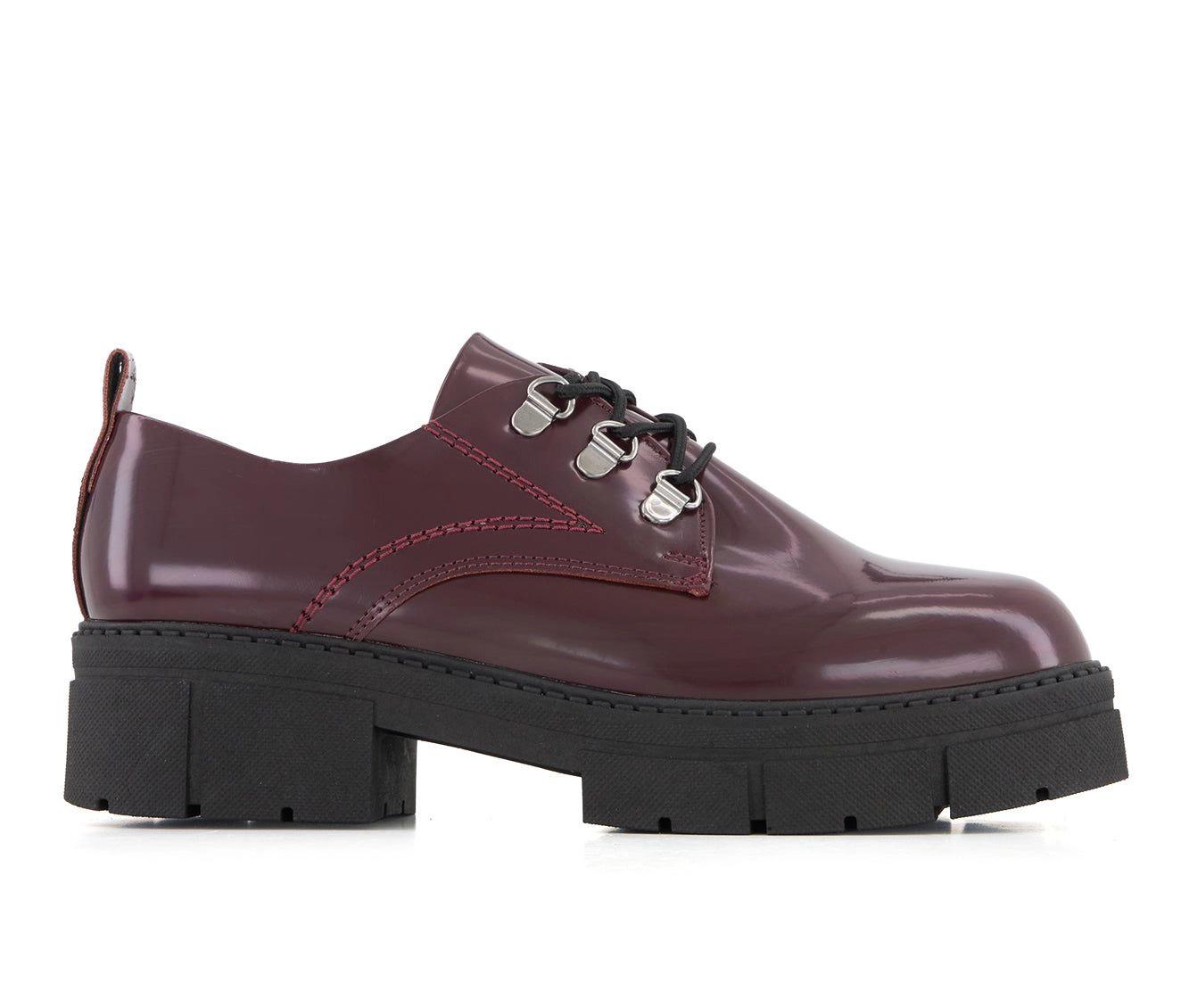 Andrea Womens Chunky Sole Patent Oxfordss