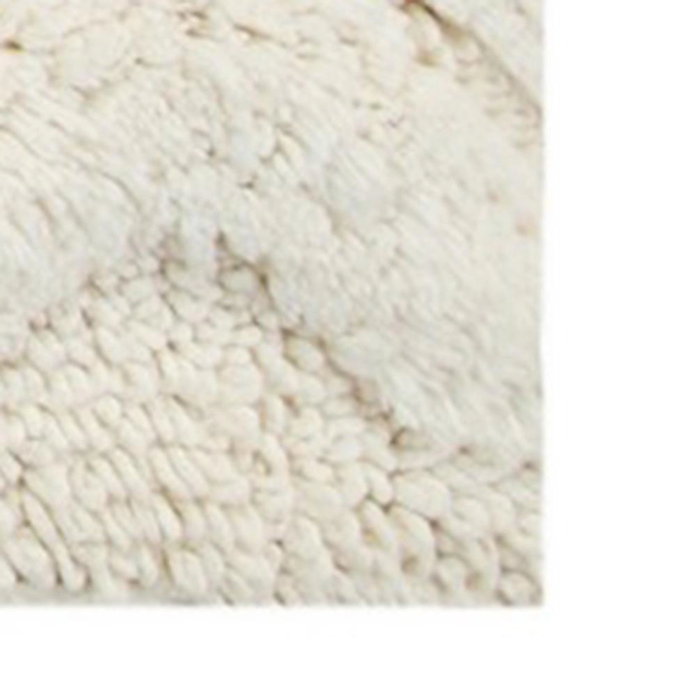 Knightsbridge Link Bath Rug Cotton Non Skid Back