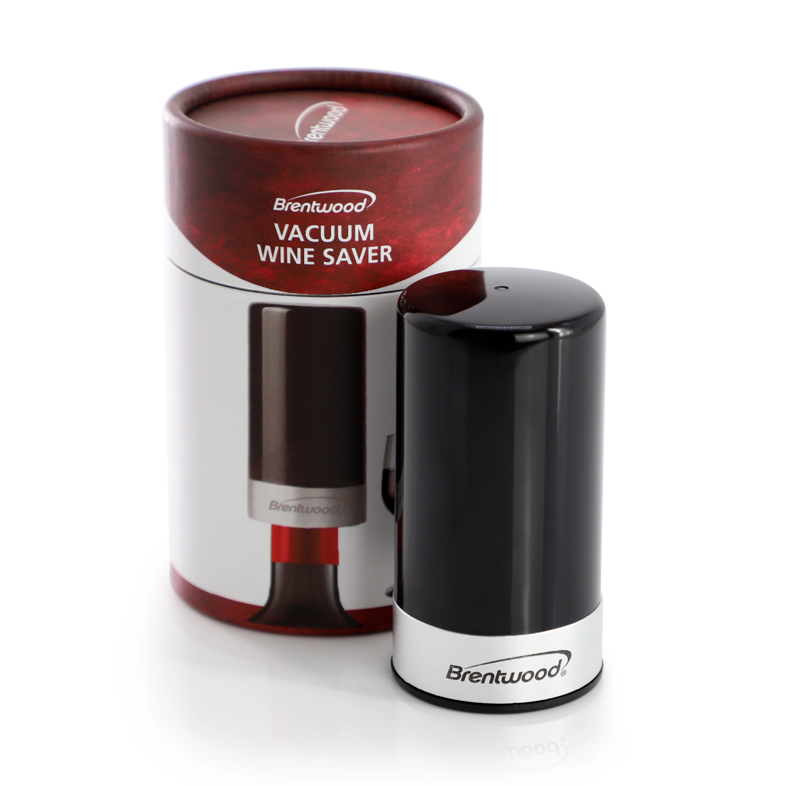 Brentwood Portable Automatic Vacuum Wine Preserver Black