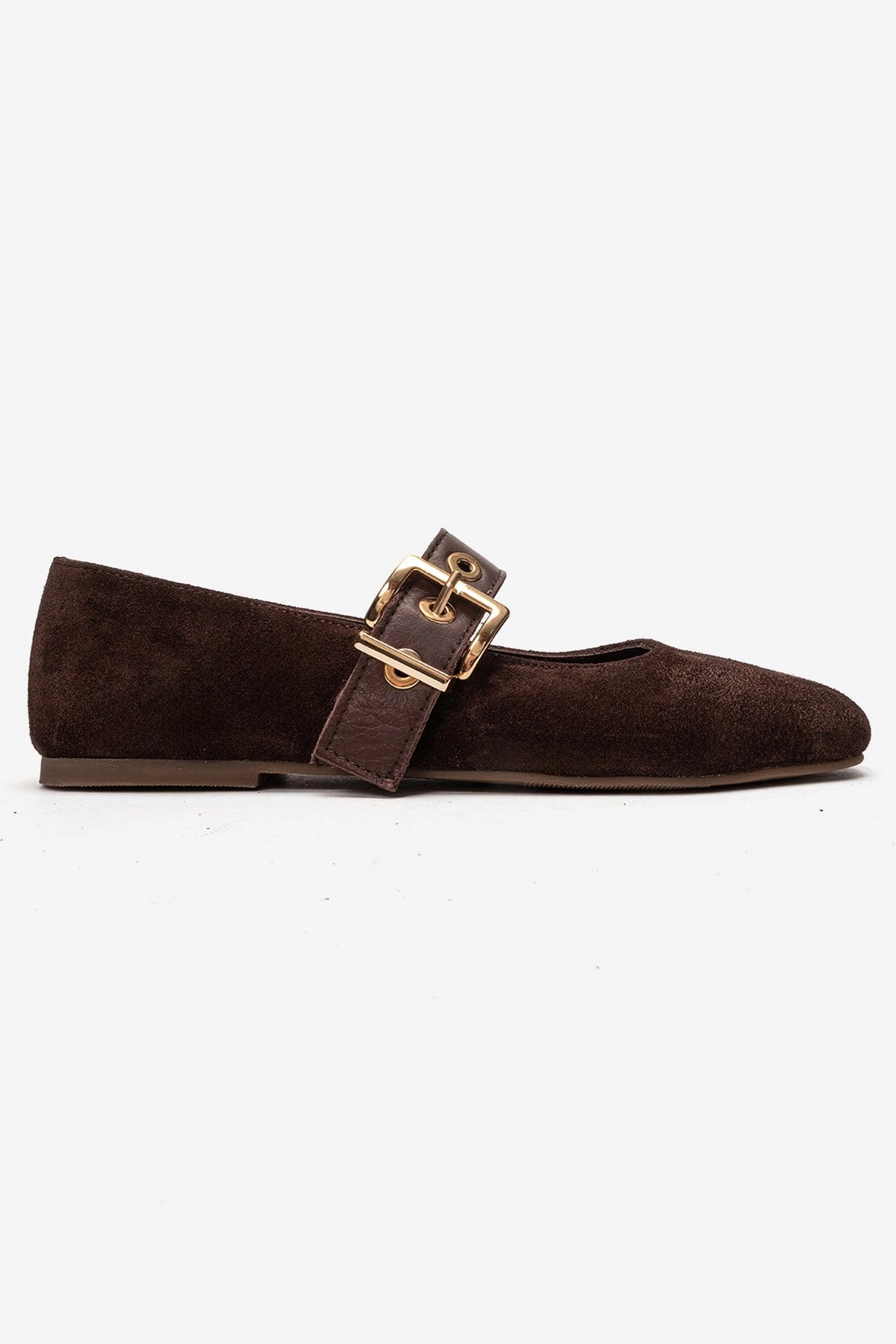 Forever & Always Womens Jonas Leather Ballet Flat