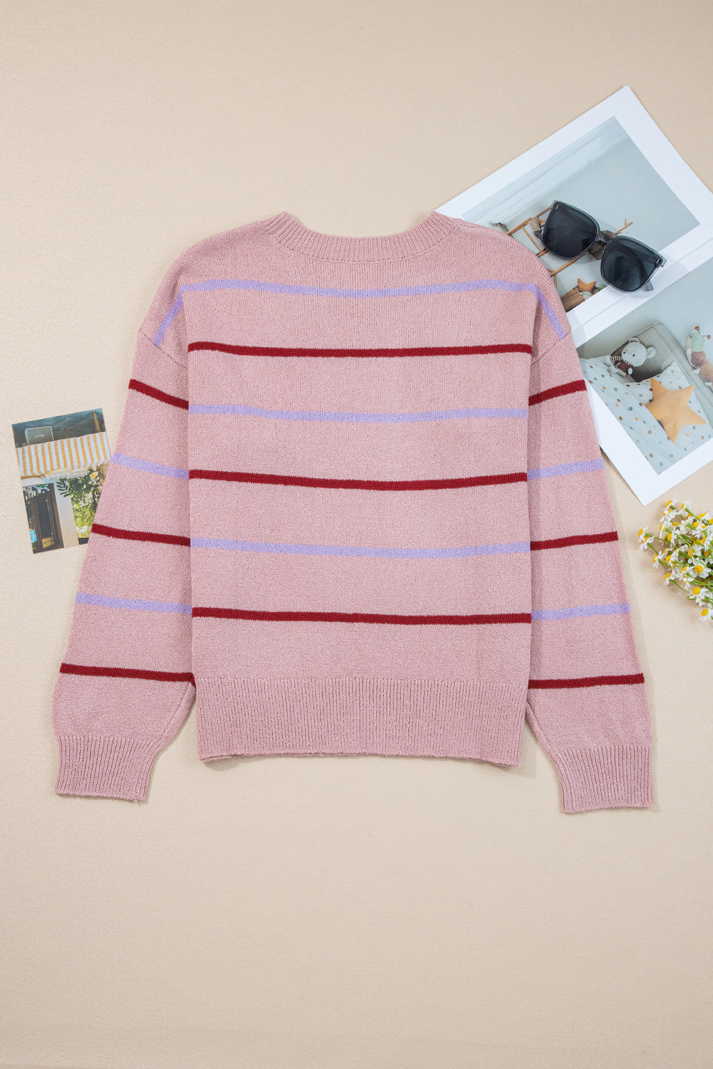 Threaded Pear Women's Amyra Edge Drop Shoulder Sweater