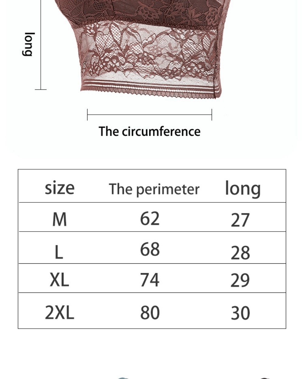 Wardrobe Whimsy Women Padded Cross Wrap Lace Strapless Bandeau Bra