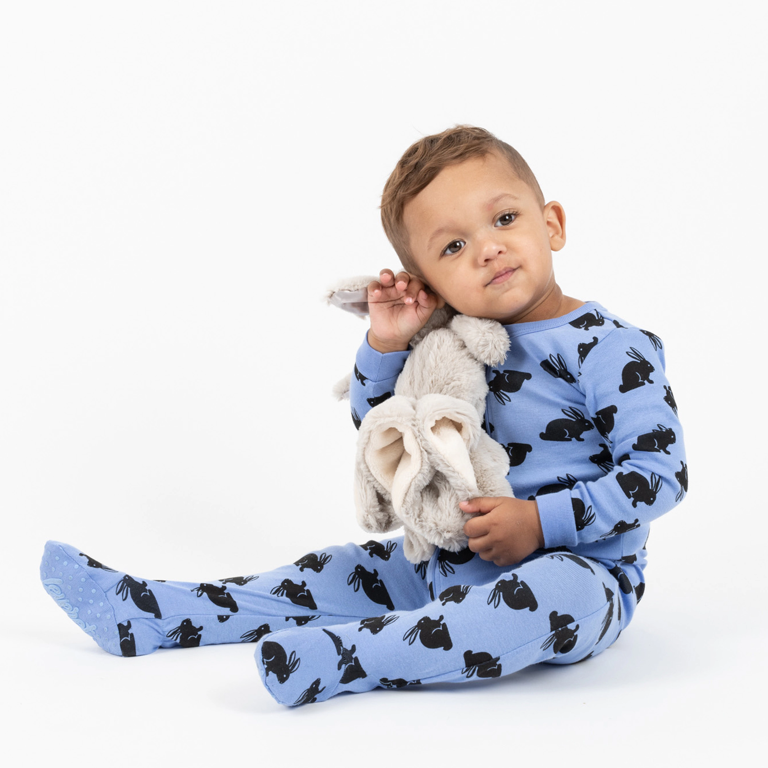 Leveret Toddler Cotton Footed Easter Bunny Pajamas
